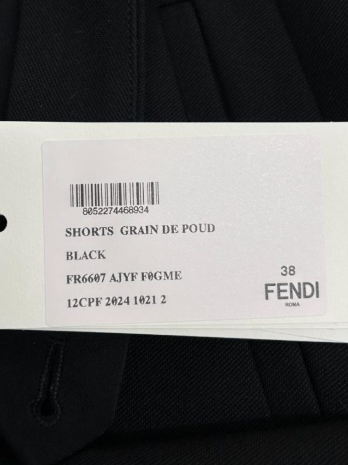 Fendi 2000s Black Wool Sailor Front Skort