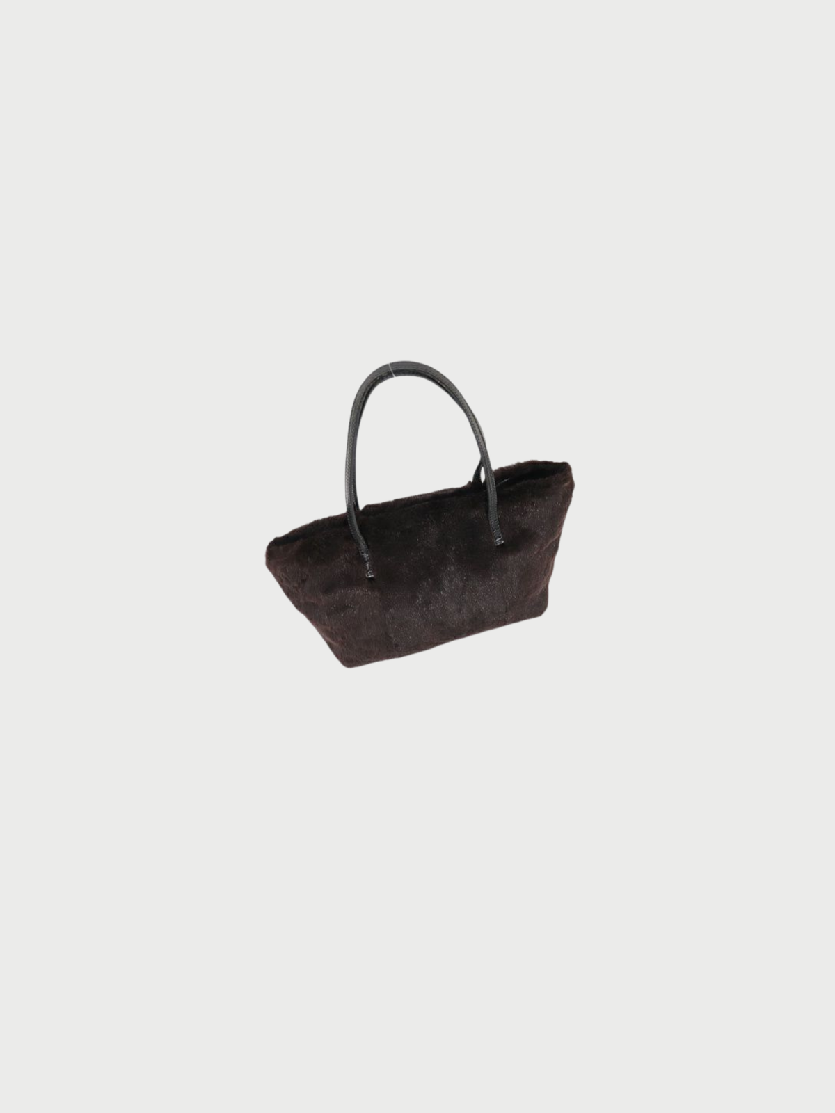 Fendi 2000s Brown Black Fur Leather Handbag