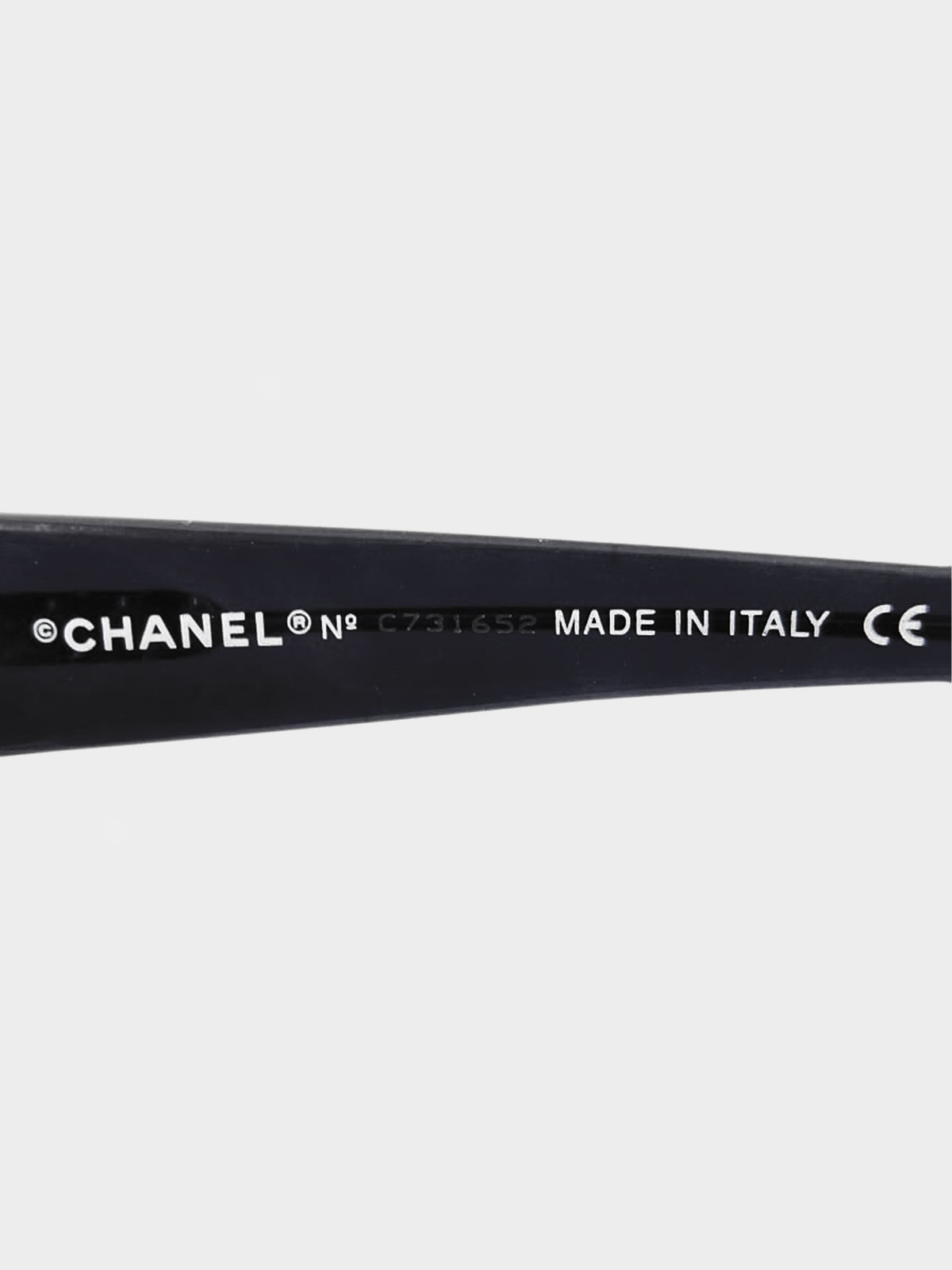 Chanel 2000s Black 2004 Round Sunglasses