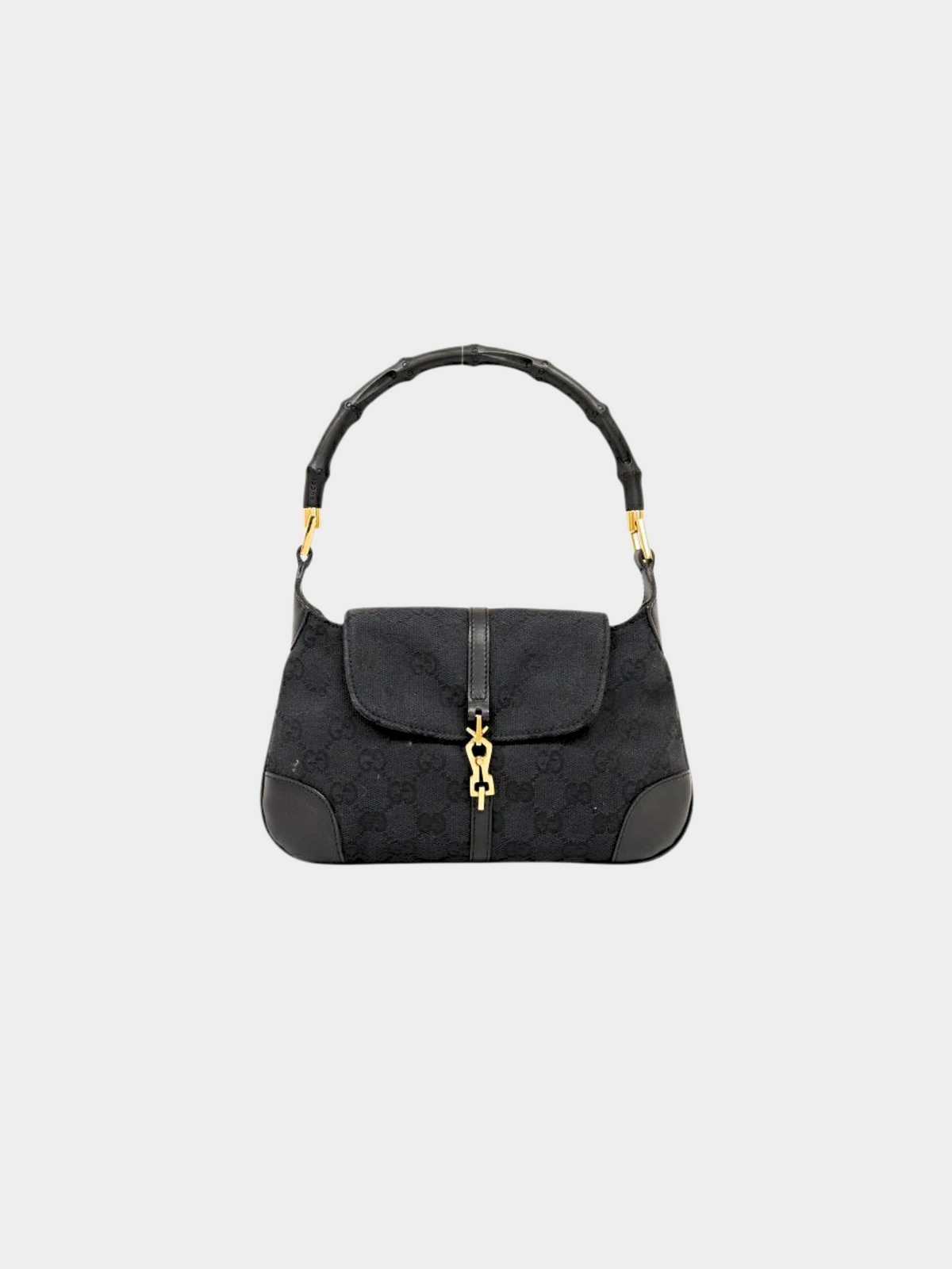 Gucci 2010s Black Bamboo Mini Handbag