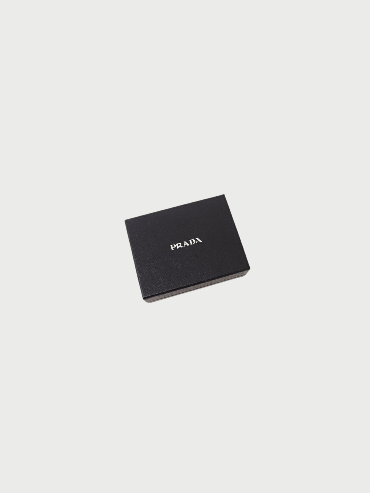 Prada 2010s Black Saffiano Leather Logo Wallet