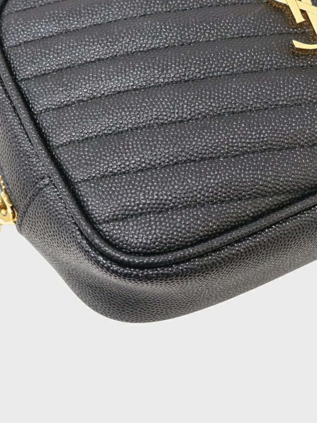 Yves Saint Laurent 2000s Black Leather Lou Mini Bag