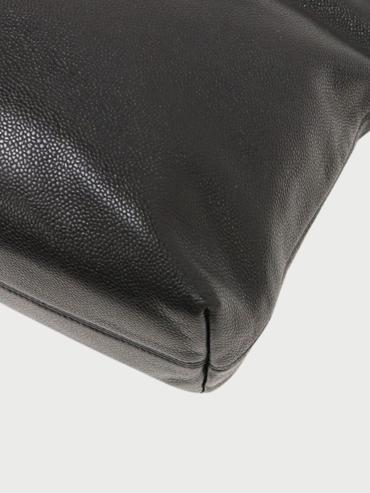 Chanel 2000 Black Caviar Leather Tote Bag