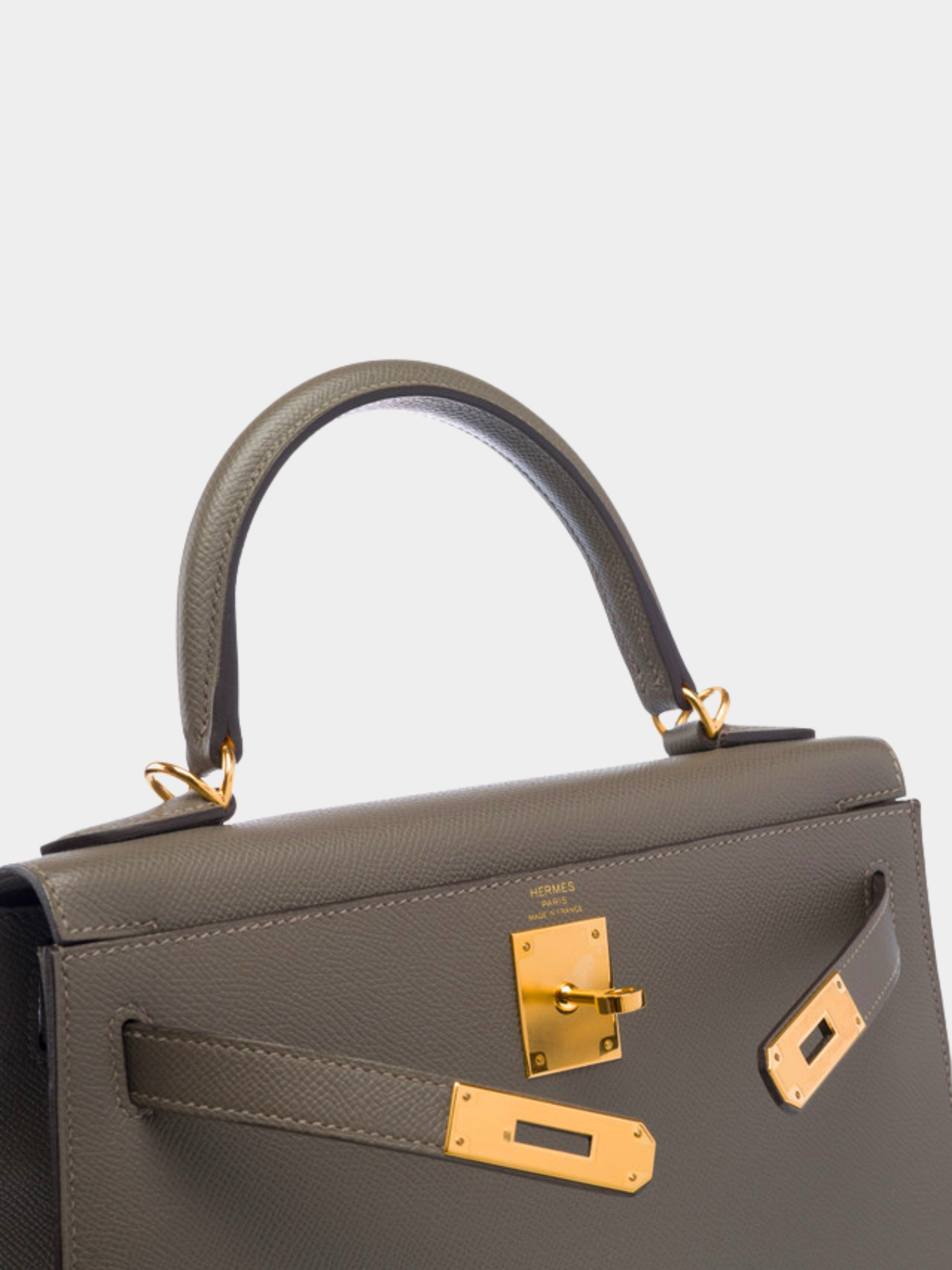 Hermès 2022 Grey Epsom Kelly 28 Sellier Bag