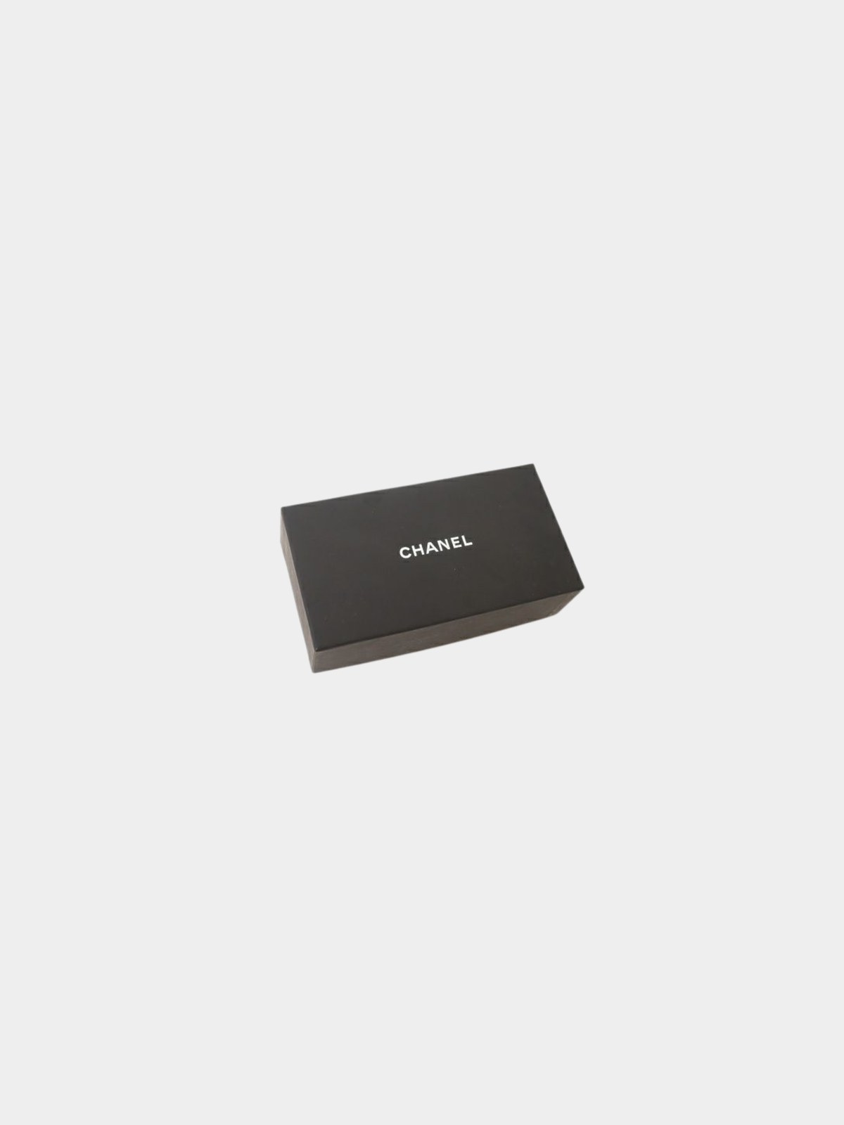 Chanel 2000s Black Plastic Logo Sunglasses