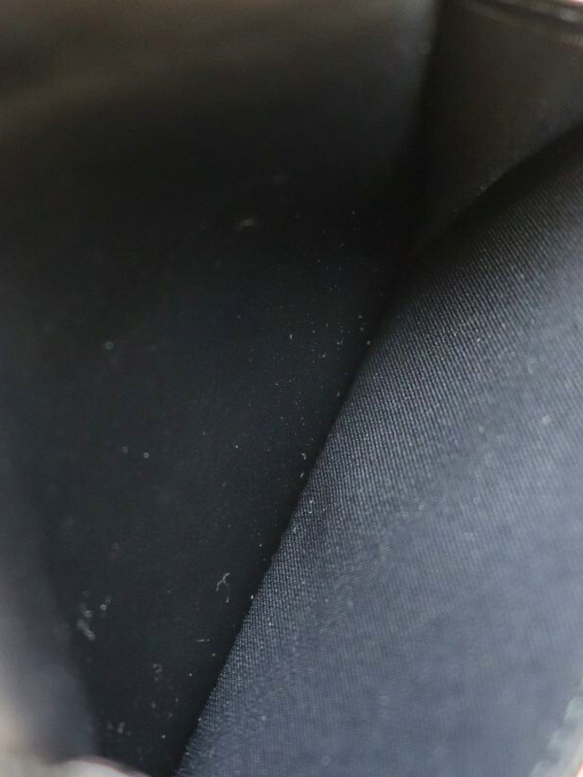 Fendi 2000s Black Leather FF Diamond Compact Wallet