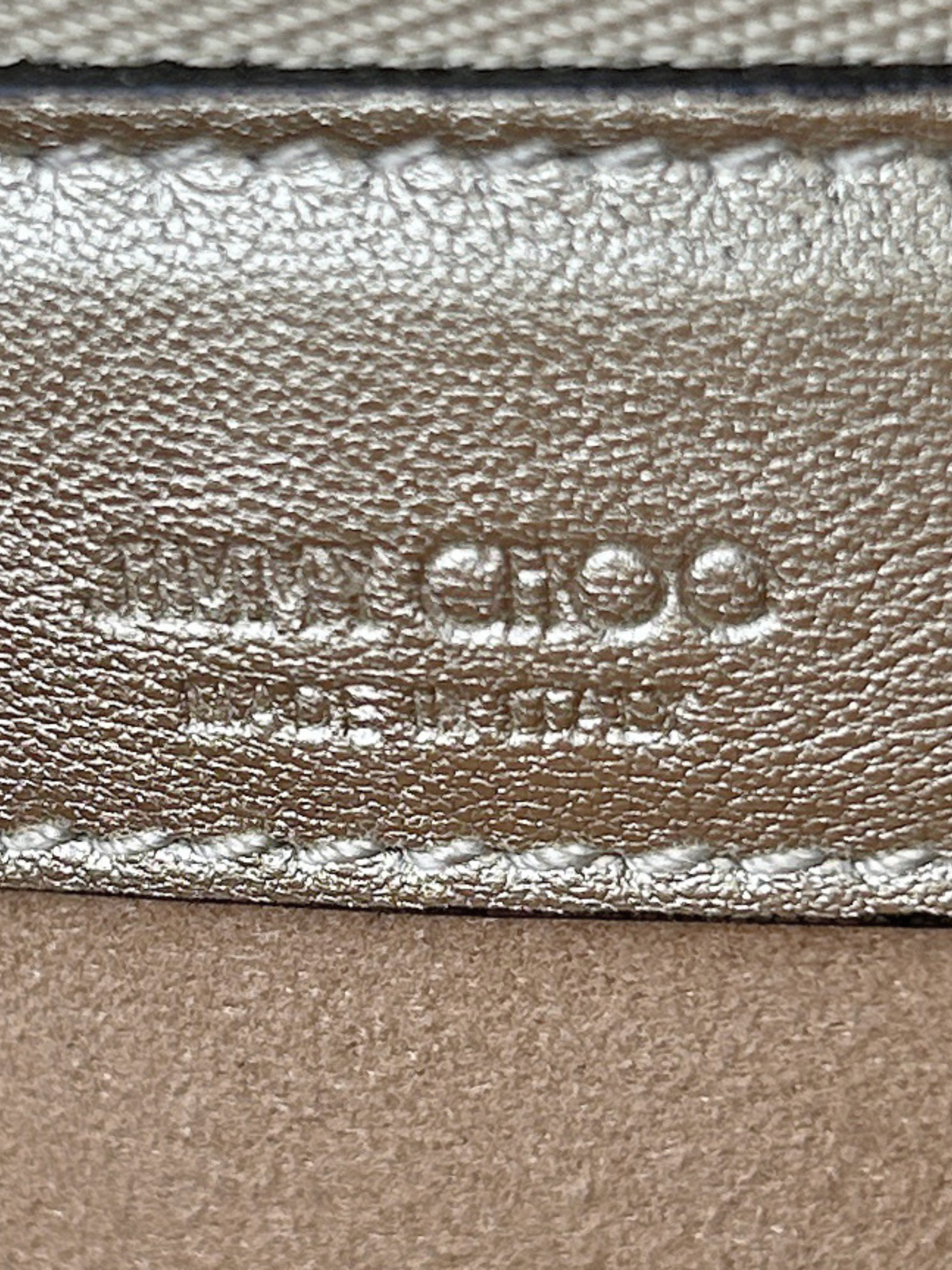 Jimmy Choo 2010s Light Gold Quilted Leather Flap Bag