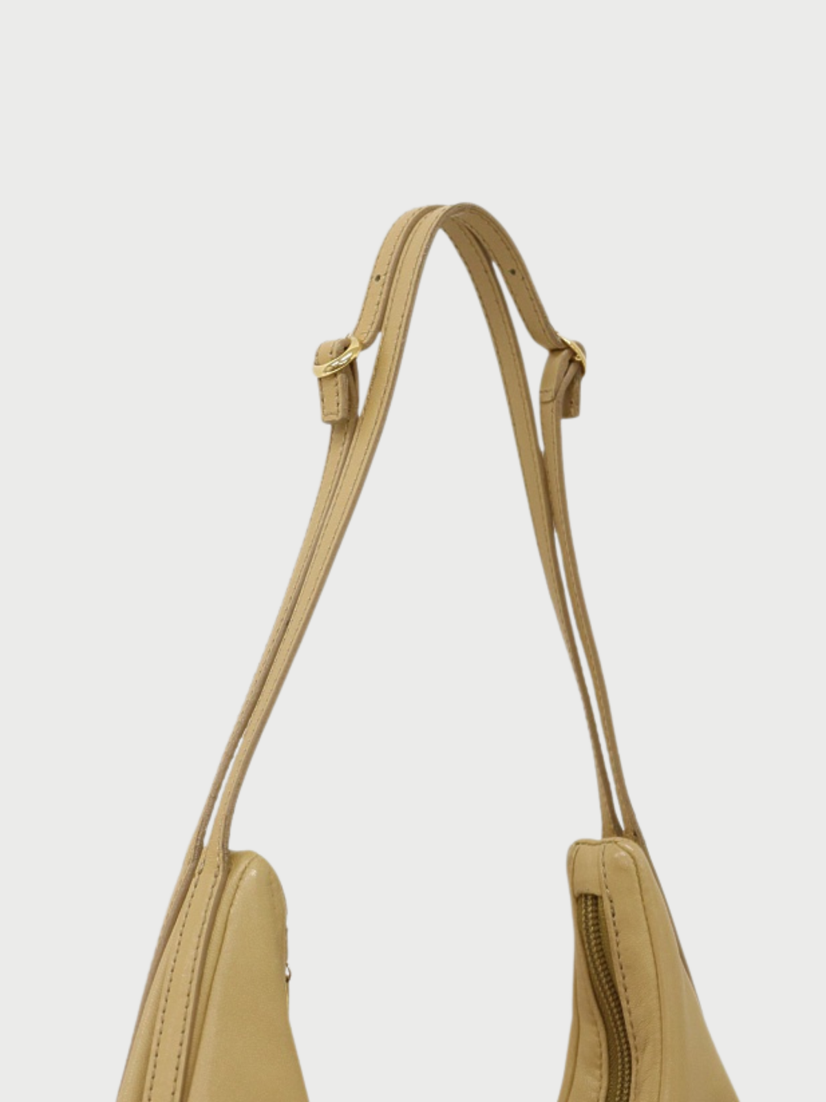 Loewe 2000s Beige Leather Anagram Shoulder Bag