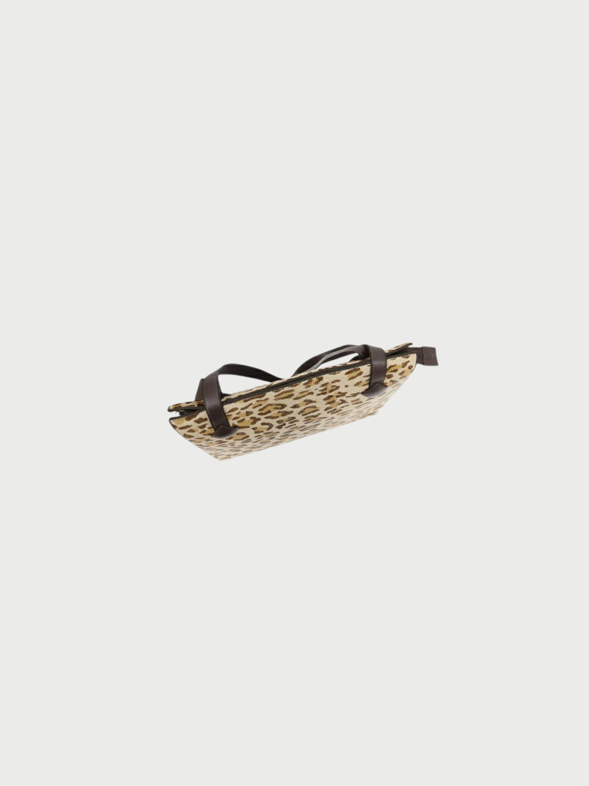Balenciaga 2000s Beige Brown Leopard Haircalf Tote Bag