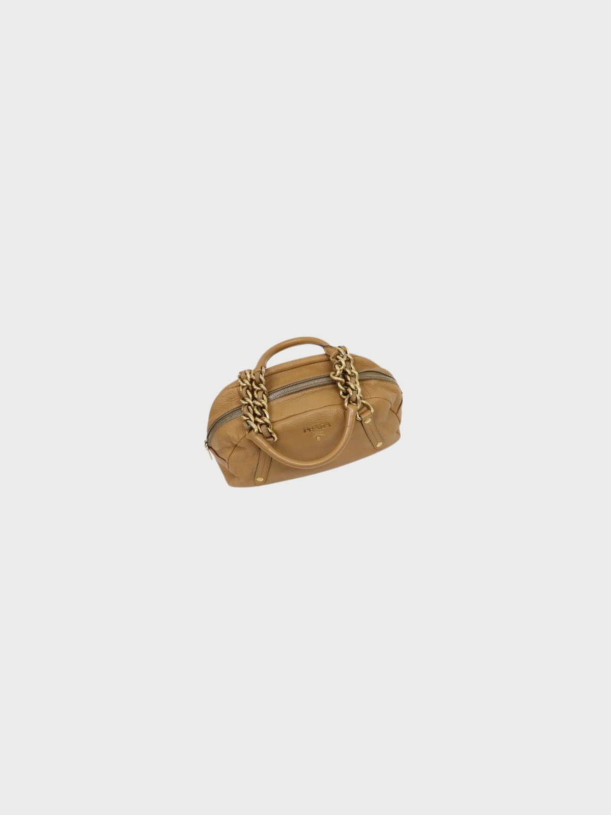 Prada 2000s Beige Vitello Daino Leather Handbag