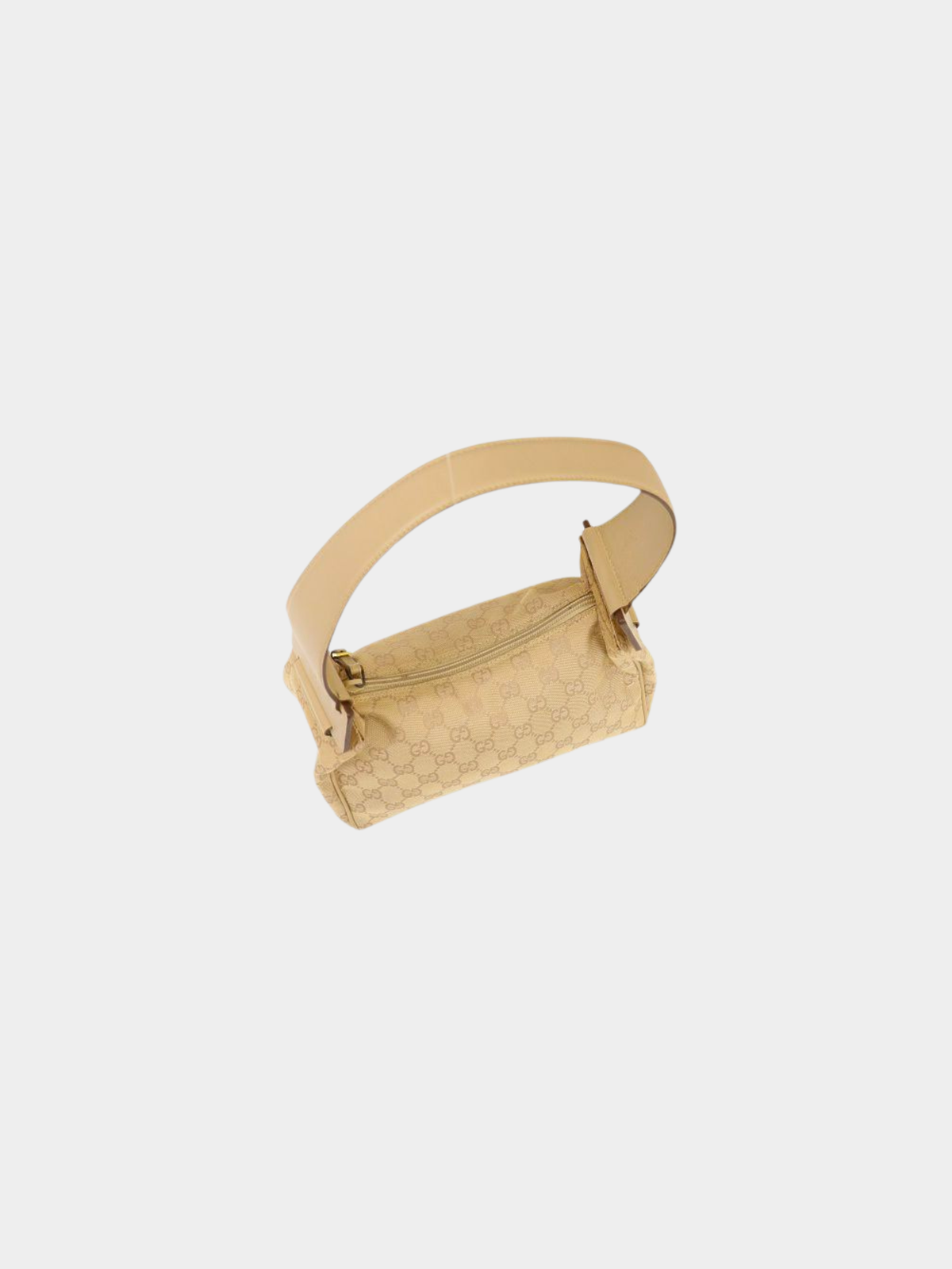 Gucci 2000s Beige GG Canvas One-Shoulder Bag
