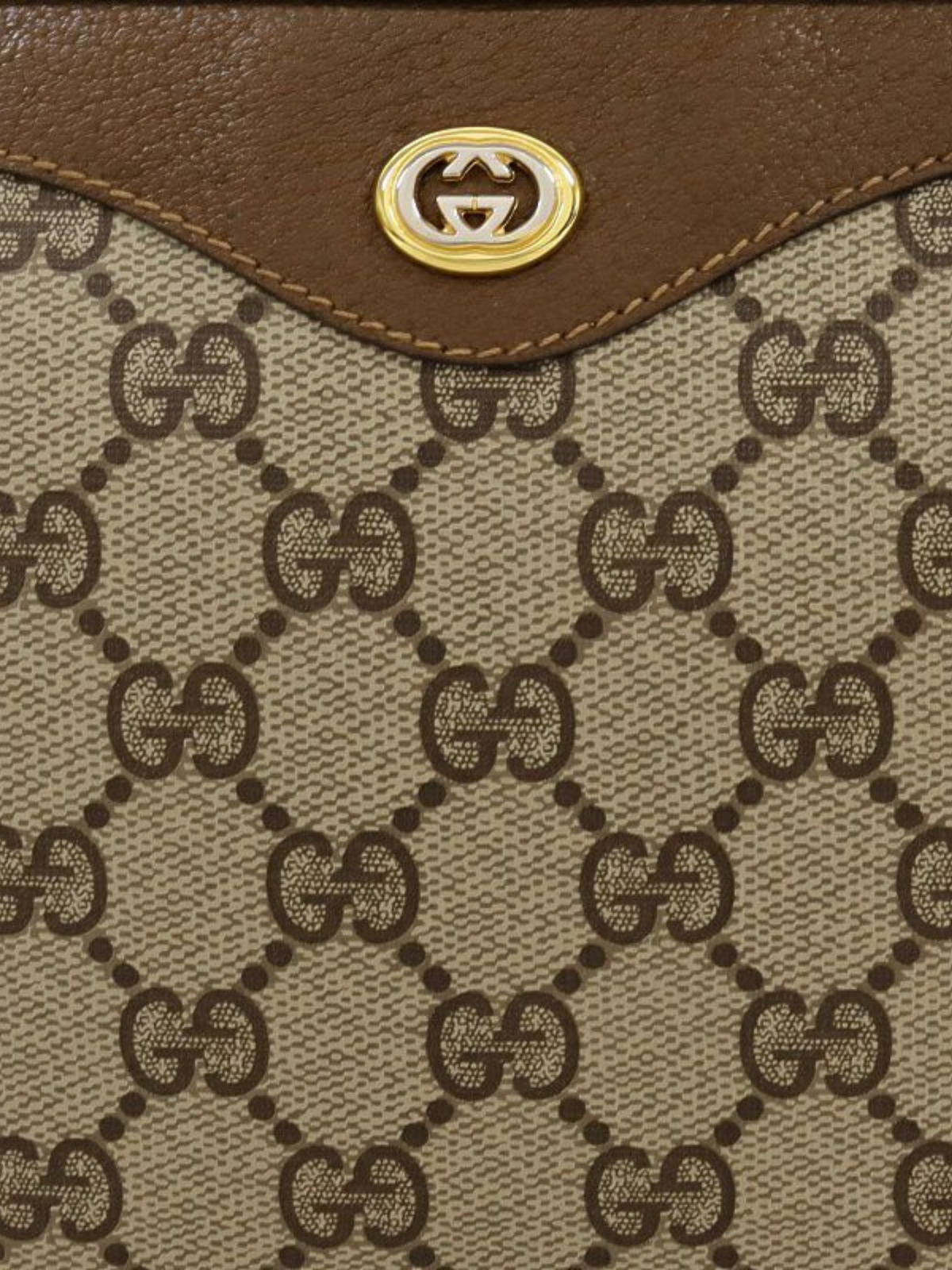 Gucci 2010s Beige GG Supreme Shoulder Bag