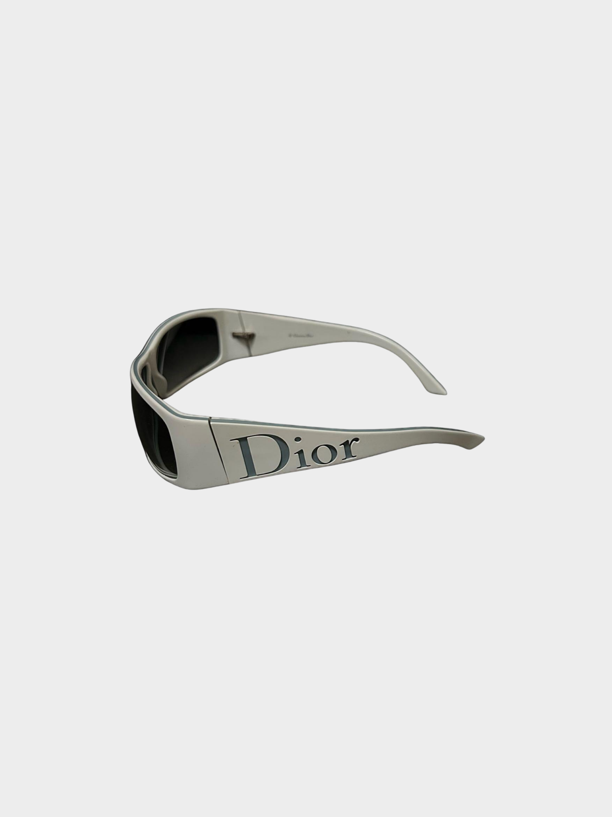 Christian Dior 2000s White Logo Sunglasses