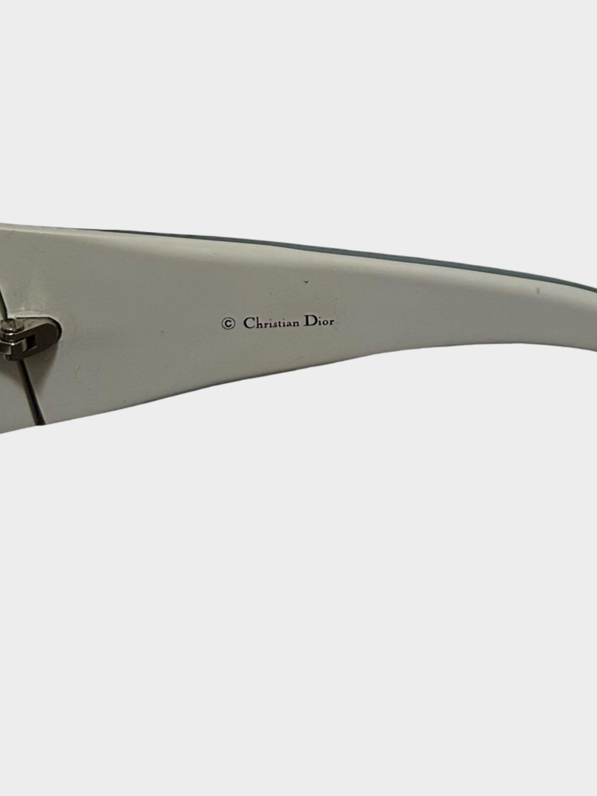 Christian Dior 2000s White Logo Sunglasses