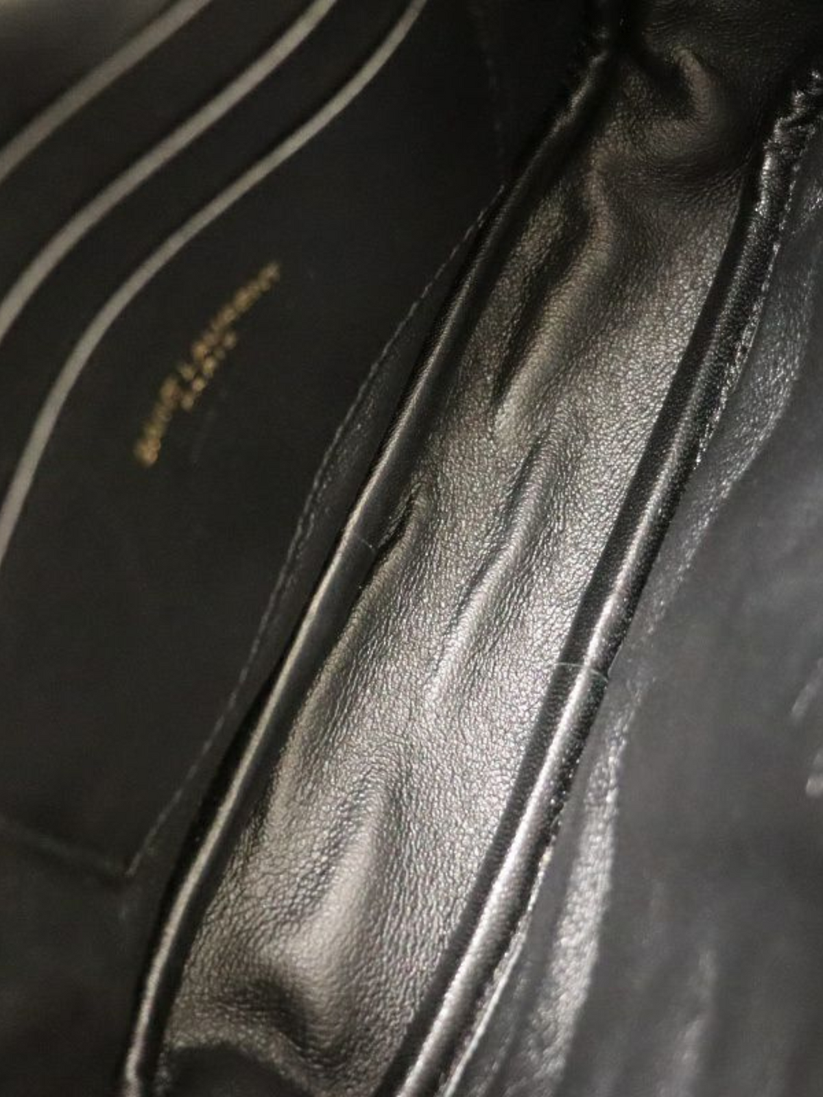 Yves Saint Laurent 2000s Black Leather Lou Mini Bag