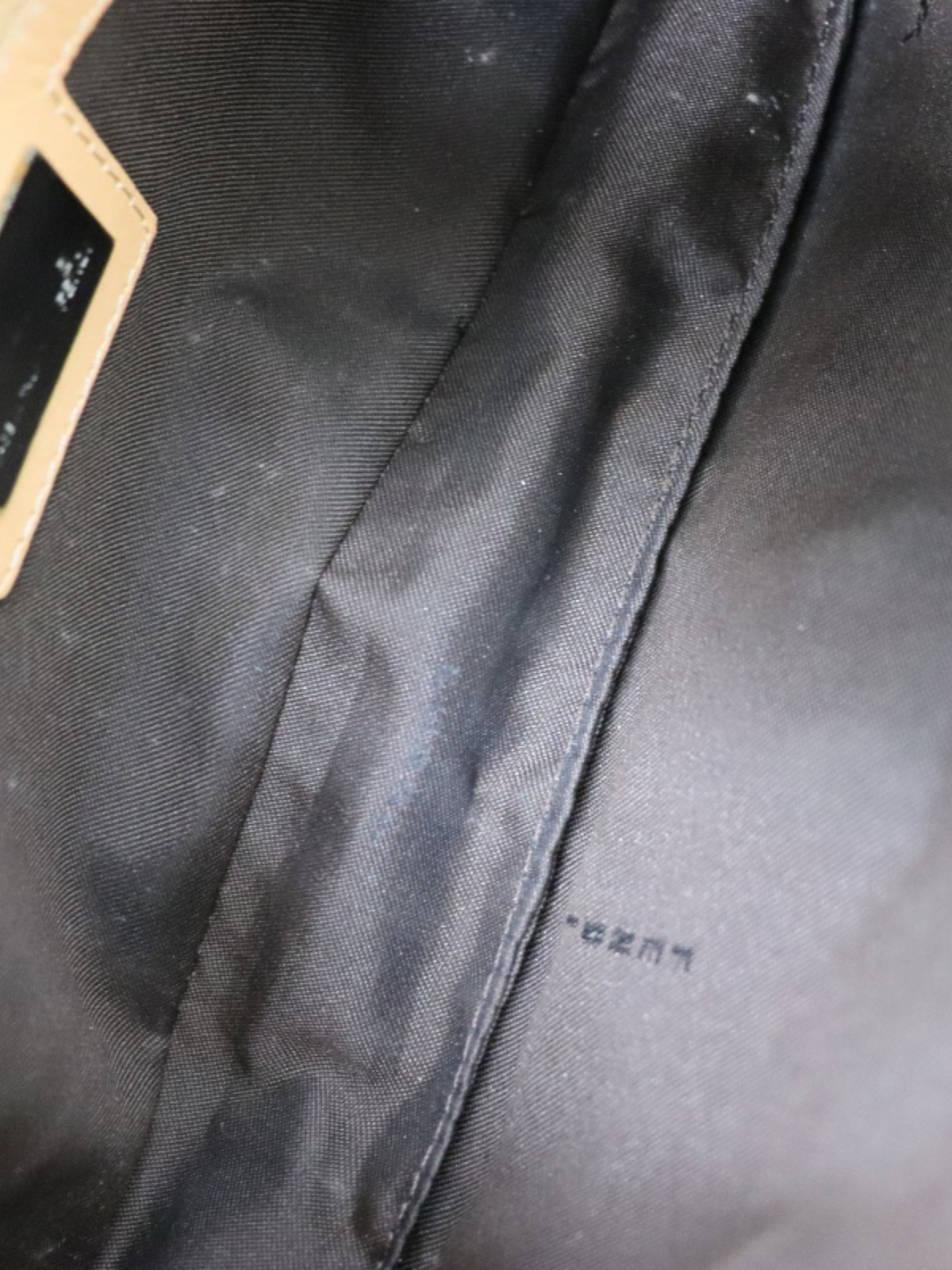 Fendi 2000s Beige Zucchino Canvas Mamma Baguette