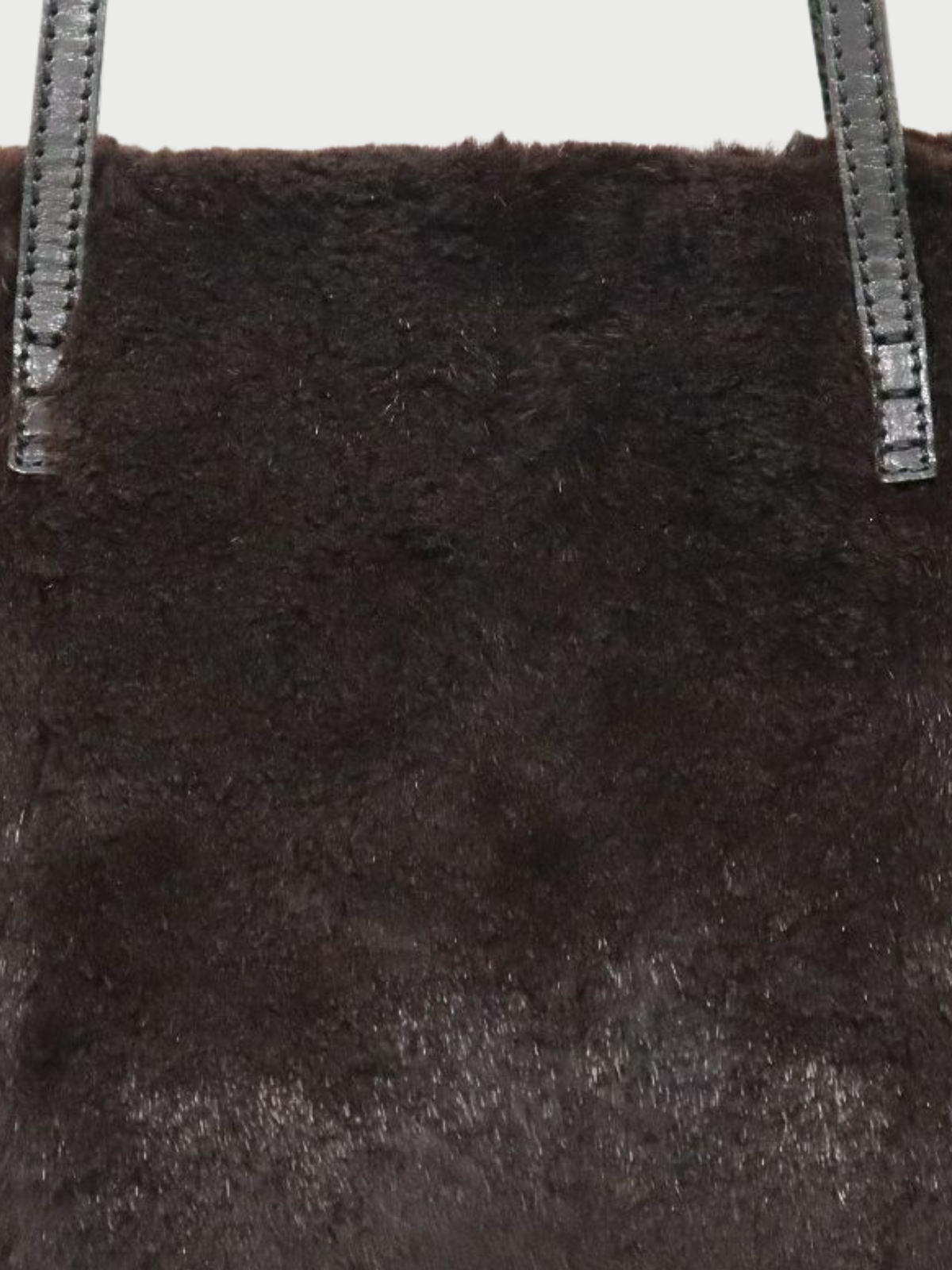 Fendi 2000s Brown Black Fur Leather Handbag