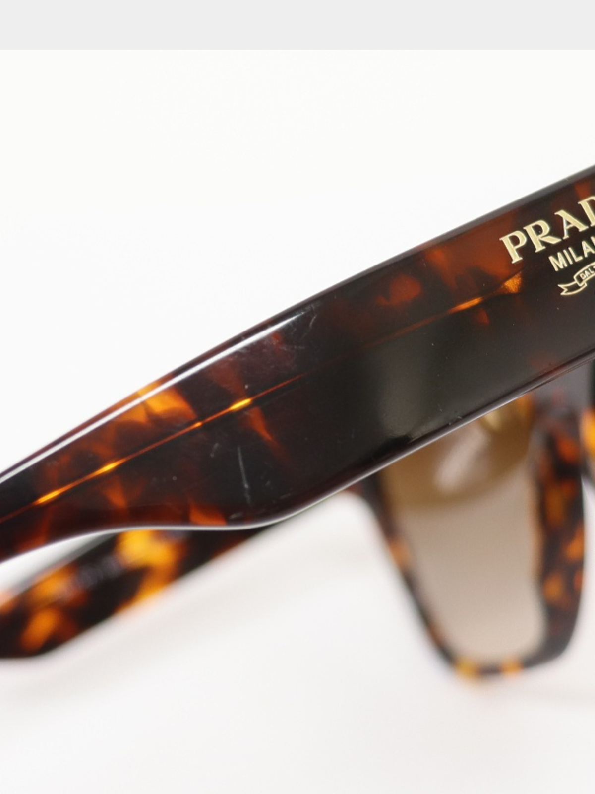 Prada 2010s Tortoiseshell Plastic Sunglasses