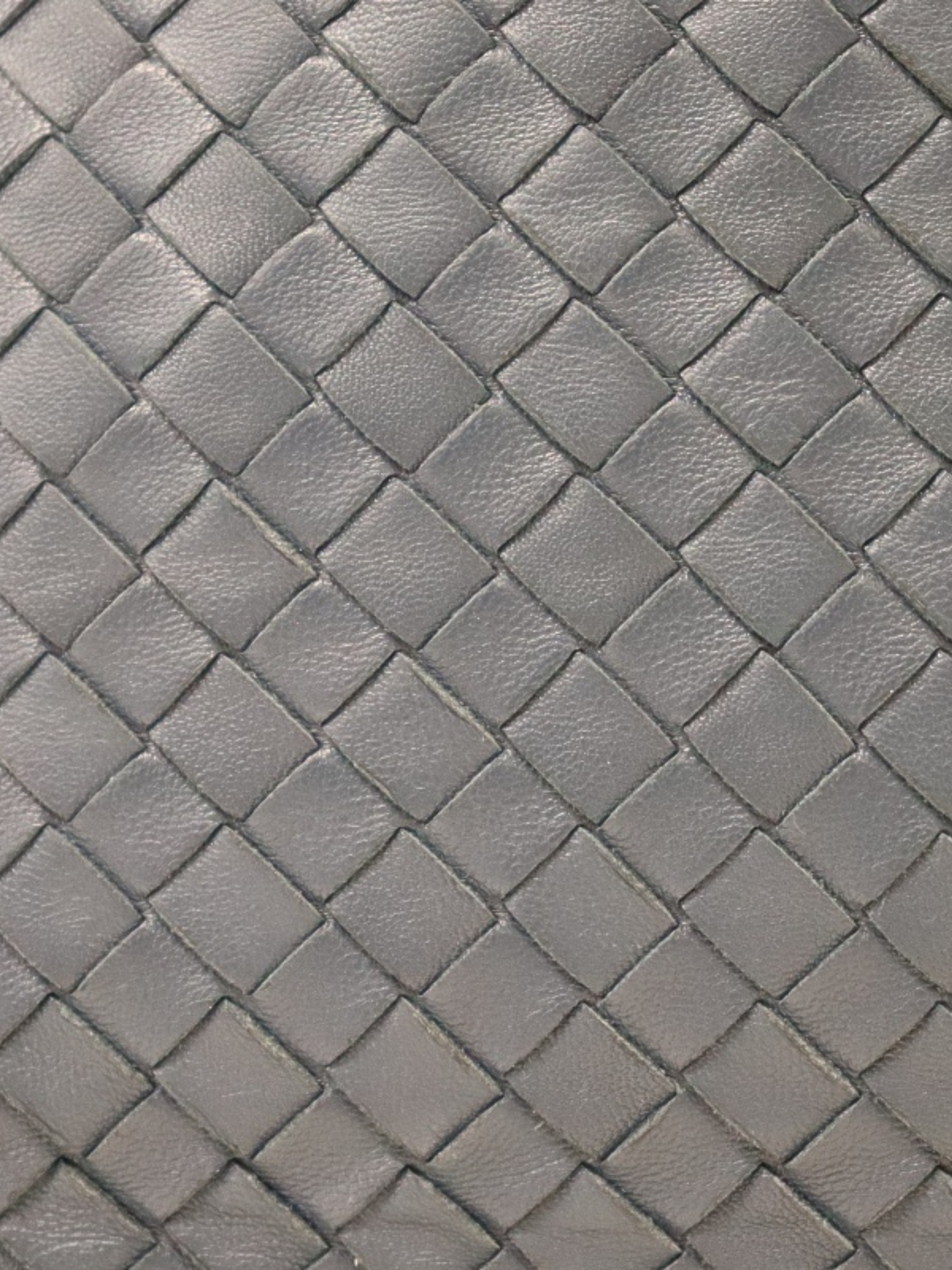 Bottega Veneta 2010s Blue Leather Intrecciato Chain Tote Bag