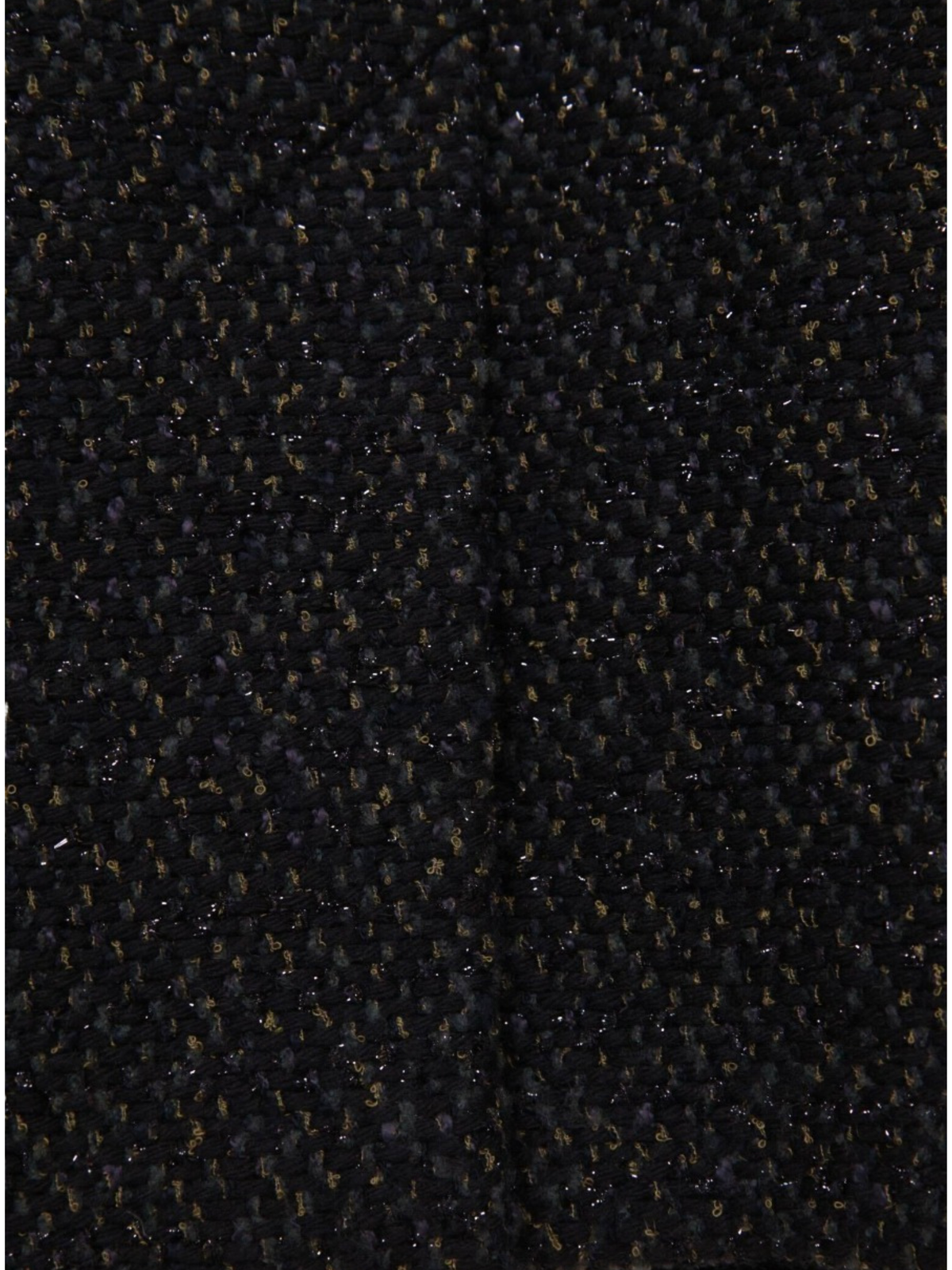 Chanel 2010s Black-Green Bouclé Tweed Long Jacket