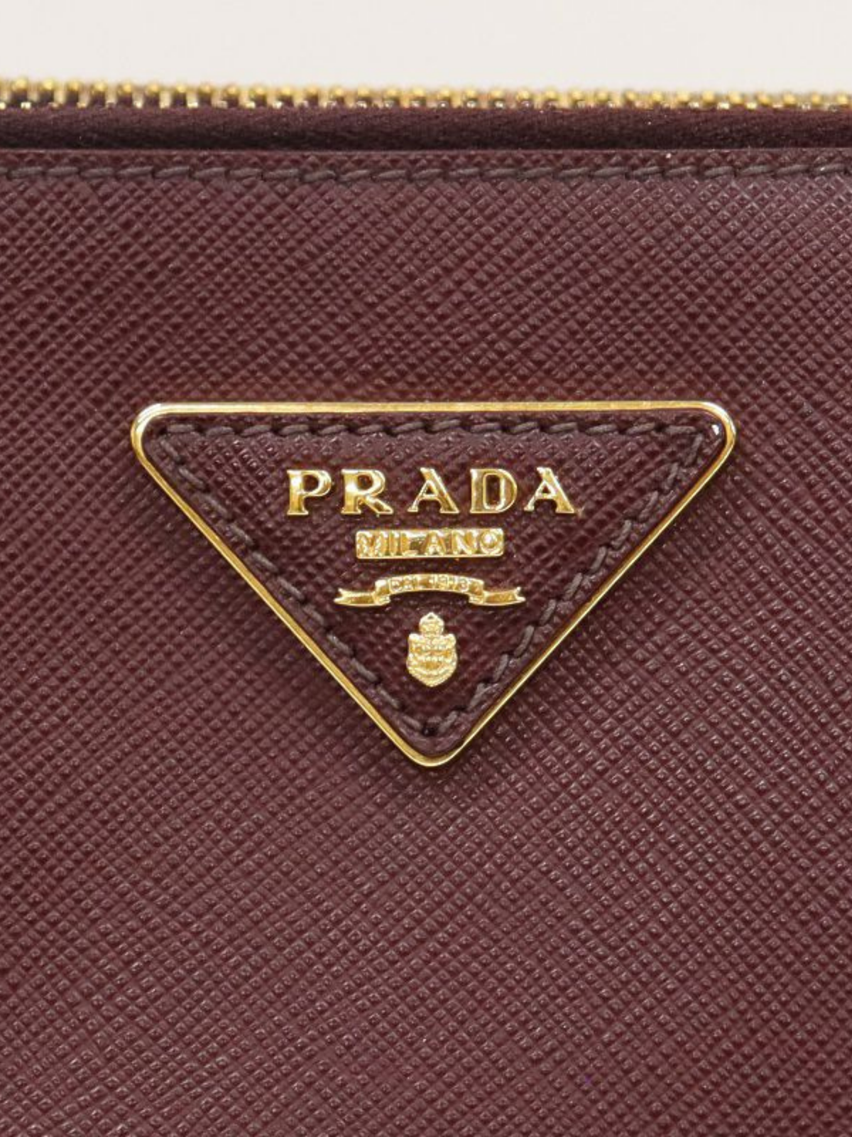 Prada 2000s Bordeaux Galleria Saffiano 2Way Bag