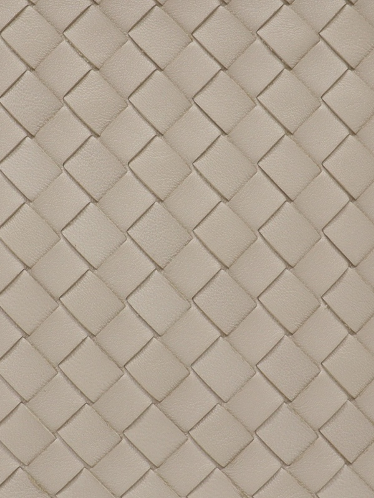 Bottega Veneta 2020s Ivory Leather Intrecciato Shoulder Bag