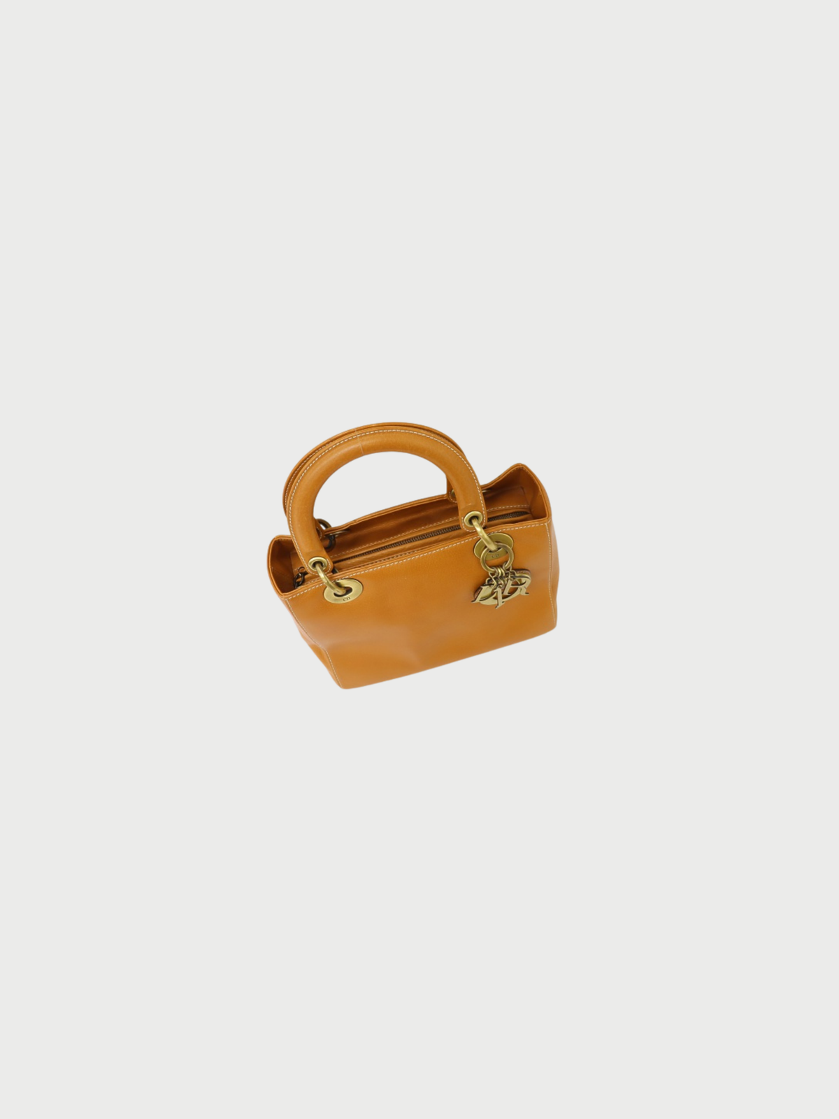 Christian Dior 2000s Camel Leather Lady Dior Handbag