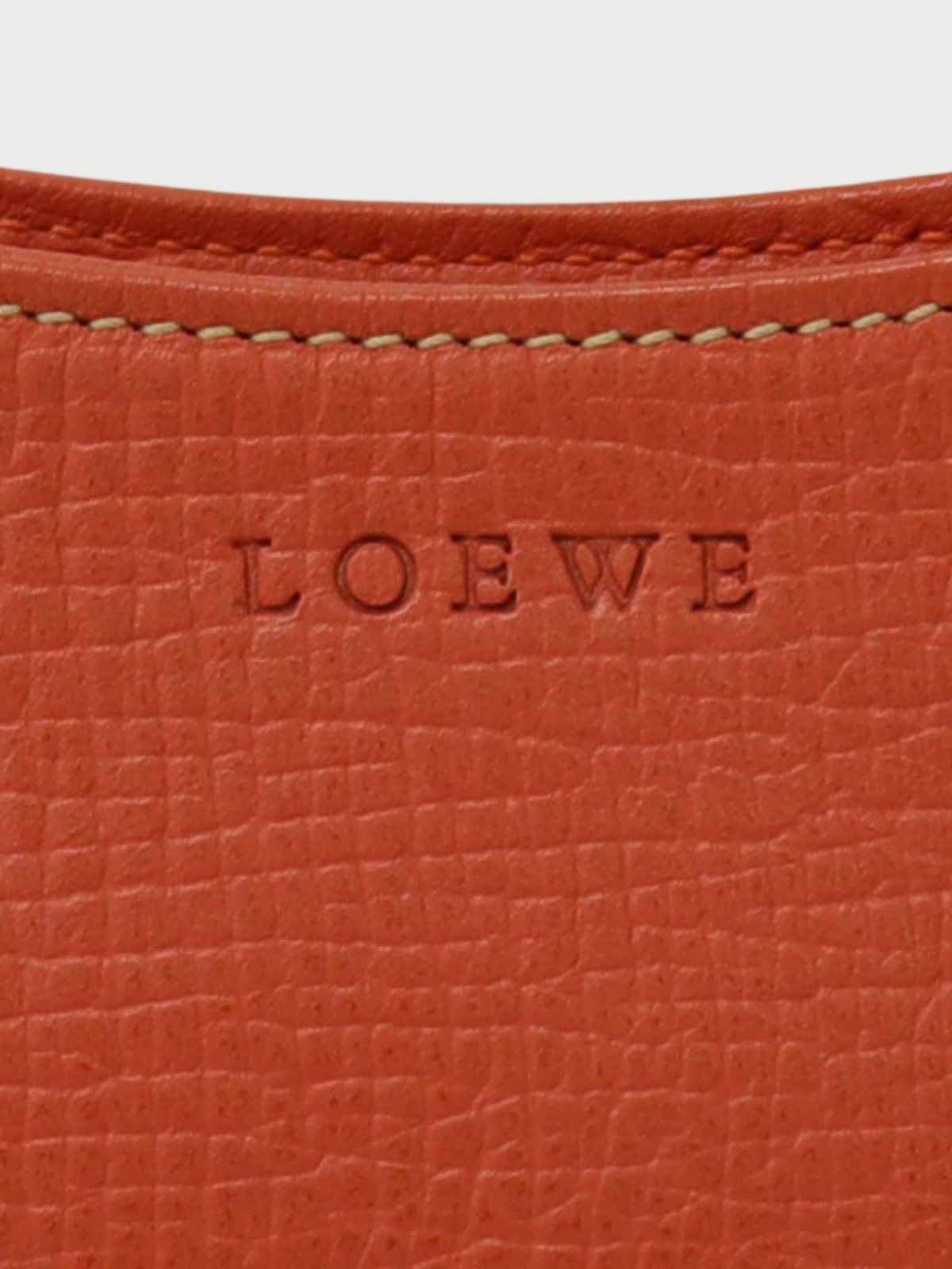 Loewe 2000s Pink Leather Logo Embossed One-Shoulder Bag