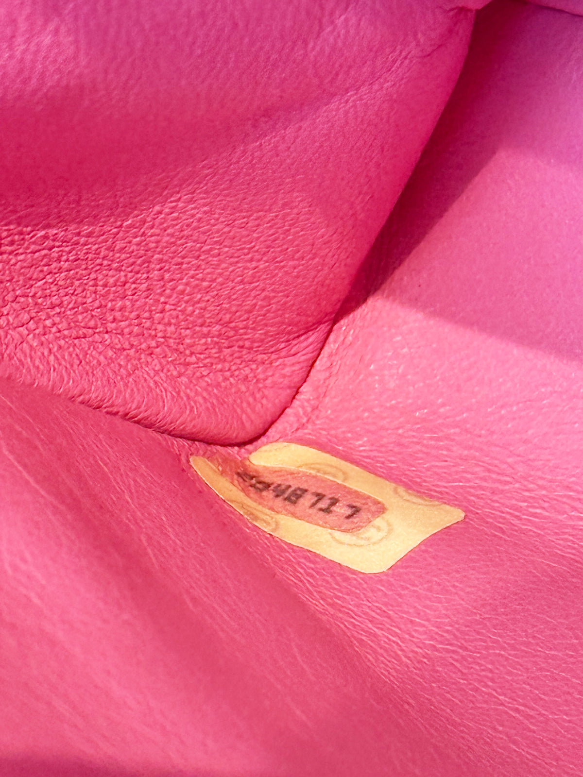 Chanel 1991-1994 Pink Canvas Stitched Flap Bag