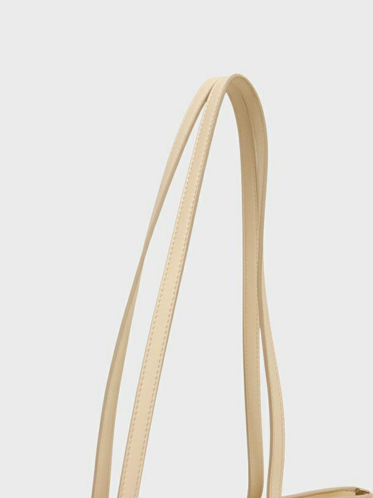 Loewe 2010s Ivory Leather Puzzle Fold Cropped Bag