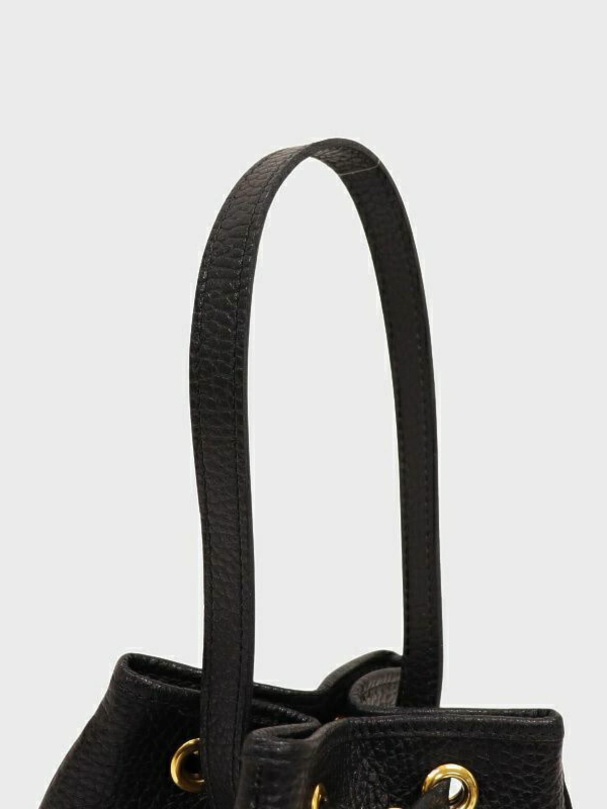 Christian Dior 2000s Black Leather CD Oval Mini Handbag