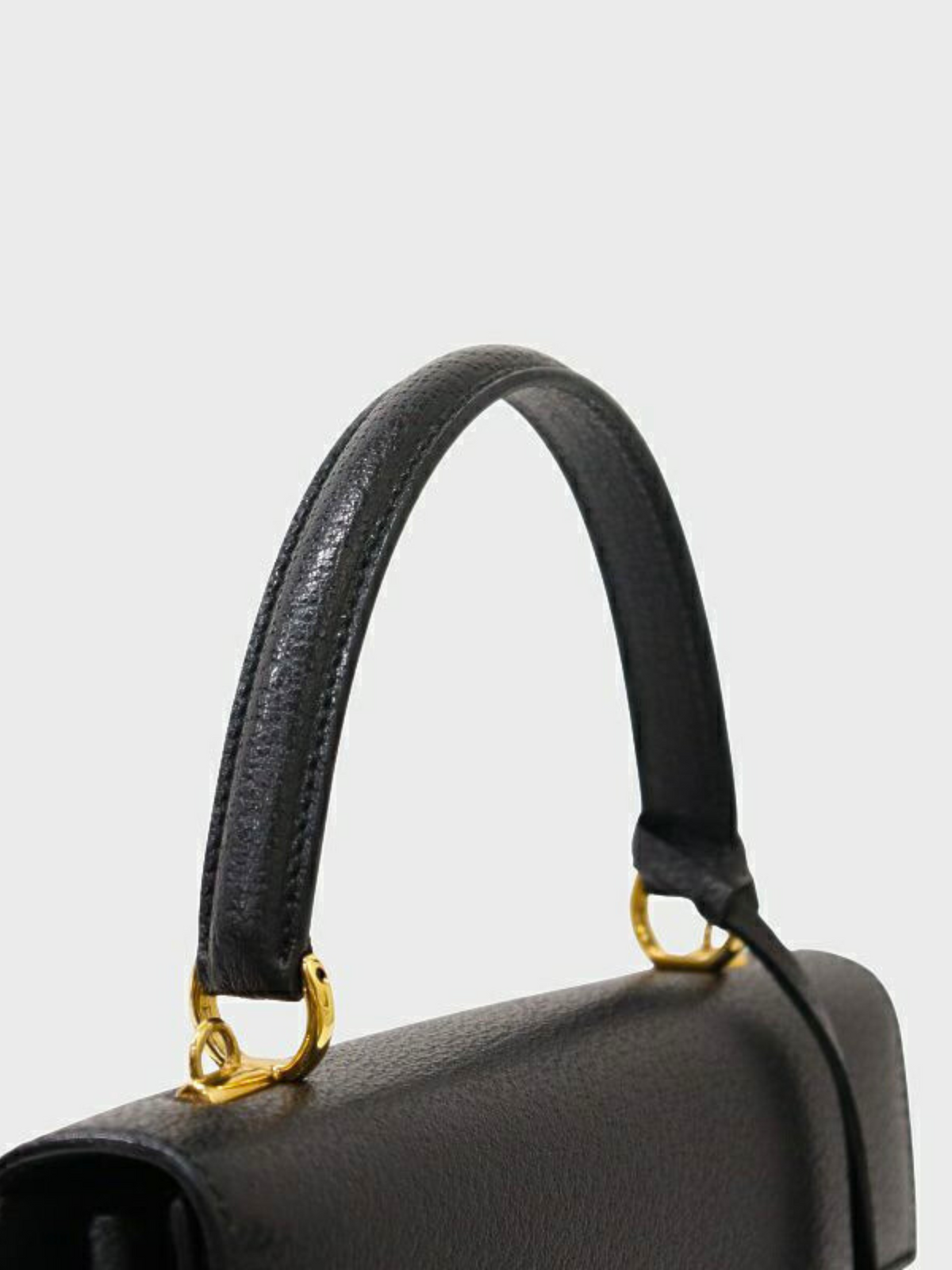 Gucci 2010s Black Pigskin Lady Lock 2-Way Bag