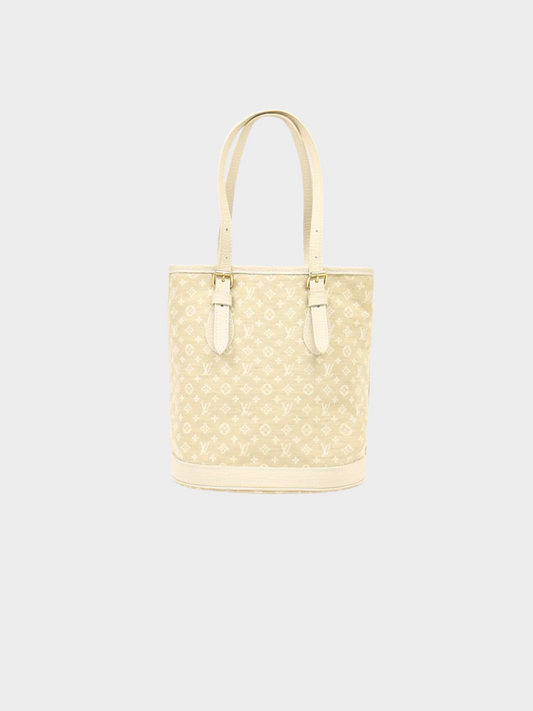 Louis Vuitton 2006 Beige Monogram Mini Run Bucket PM Bag