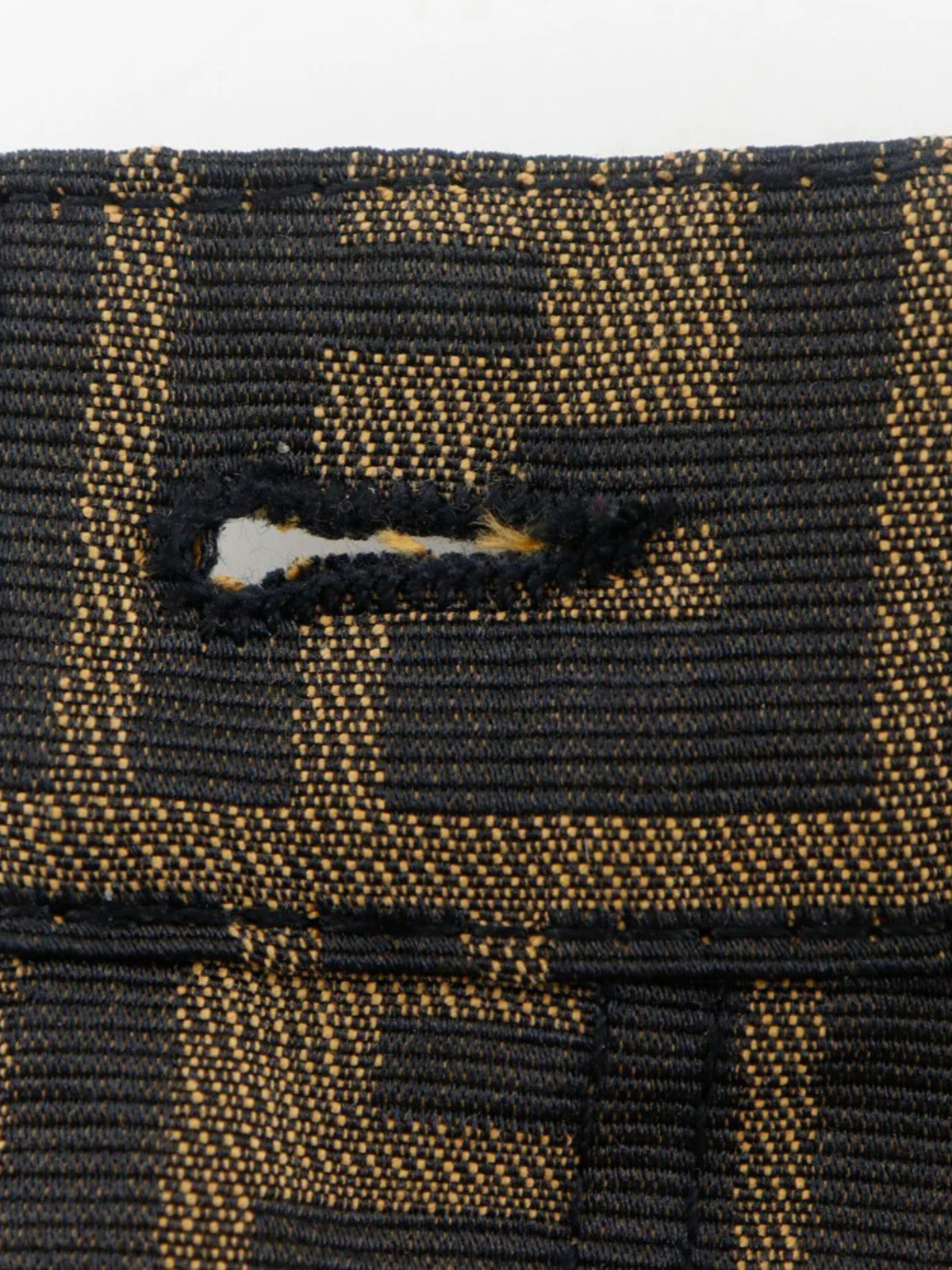Fendi 1990s Brown Zucca Pattern Tight Skirt
