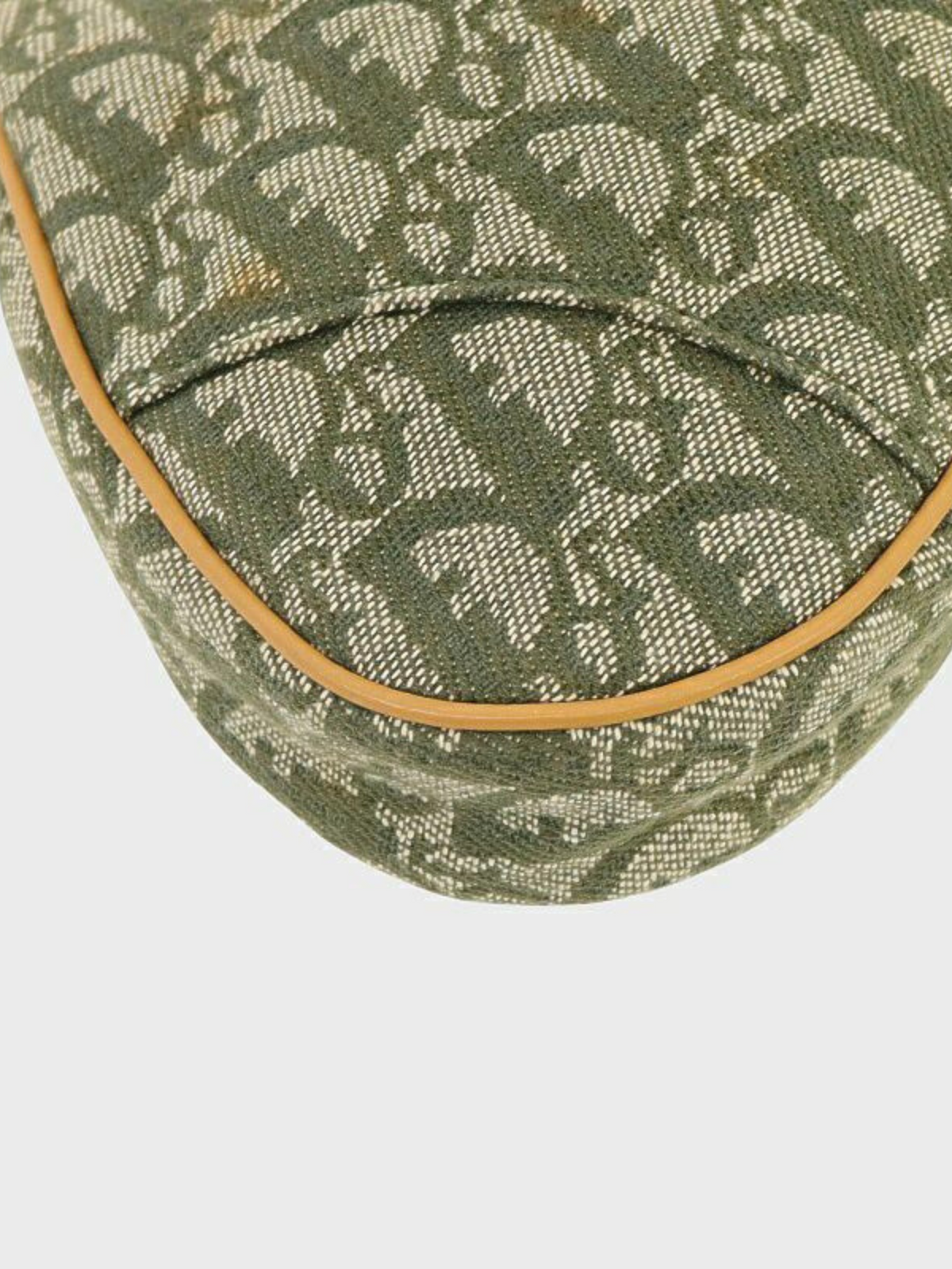 Christian Dior 2000s Khaki Beige Trotter Saddle Bag
