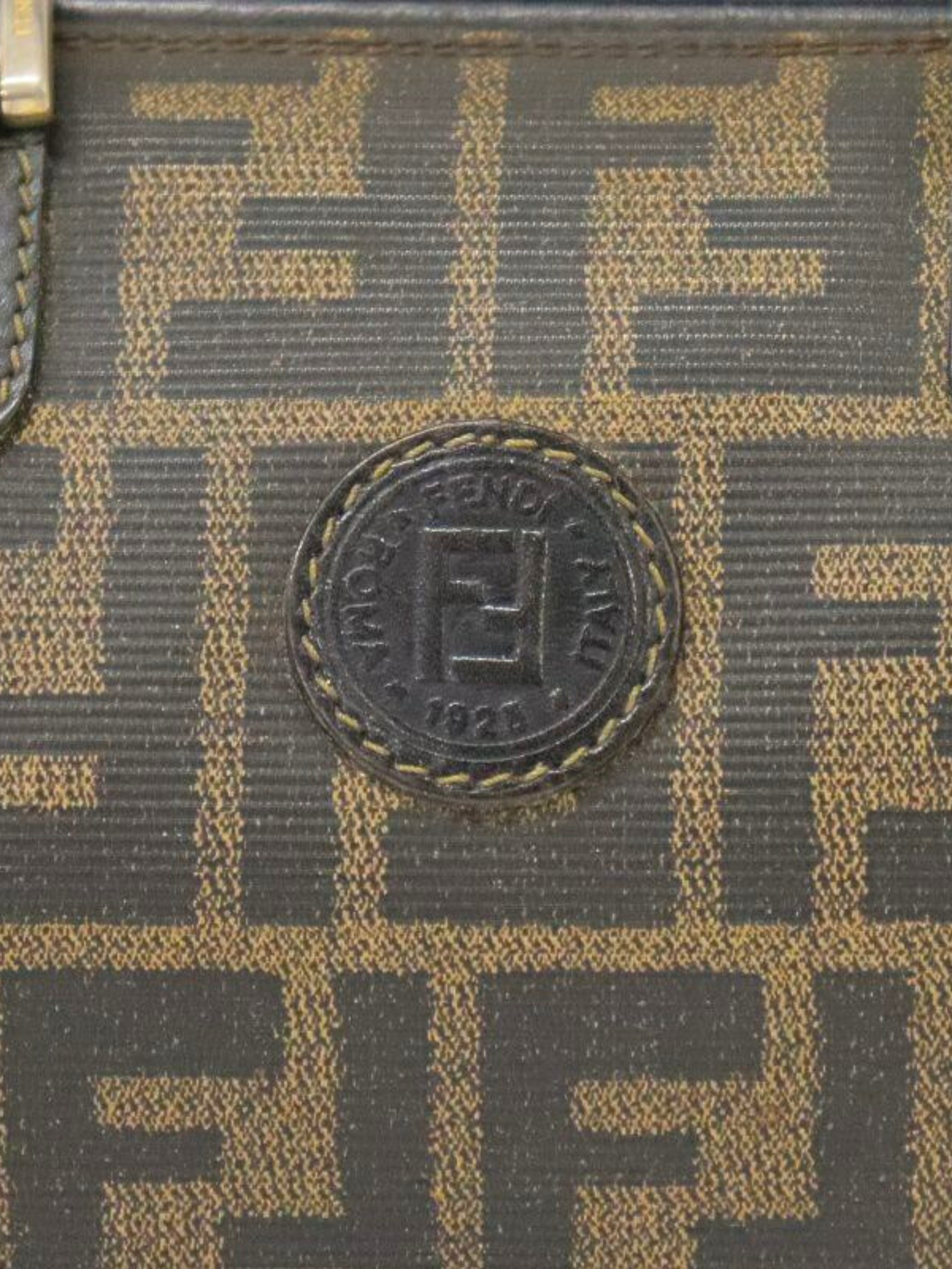 Fendi 2000s Brown Zucca Mini Handbag