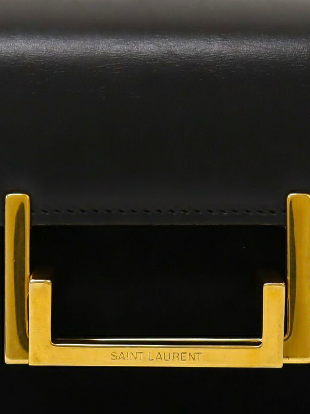 Yves Saint Laurent 2000s Black Loulou Leather Suede Shoulder Bag