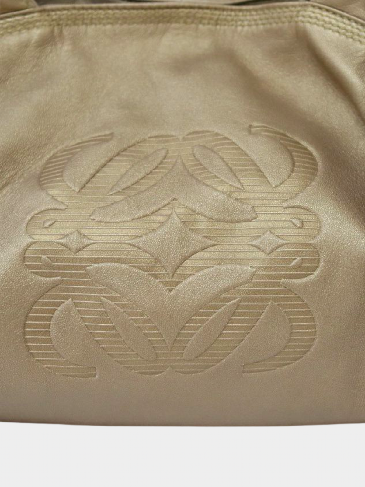 Loewe 2000s Gold Nappa Leather Aire Bag