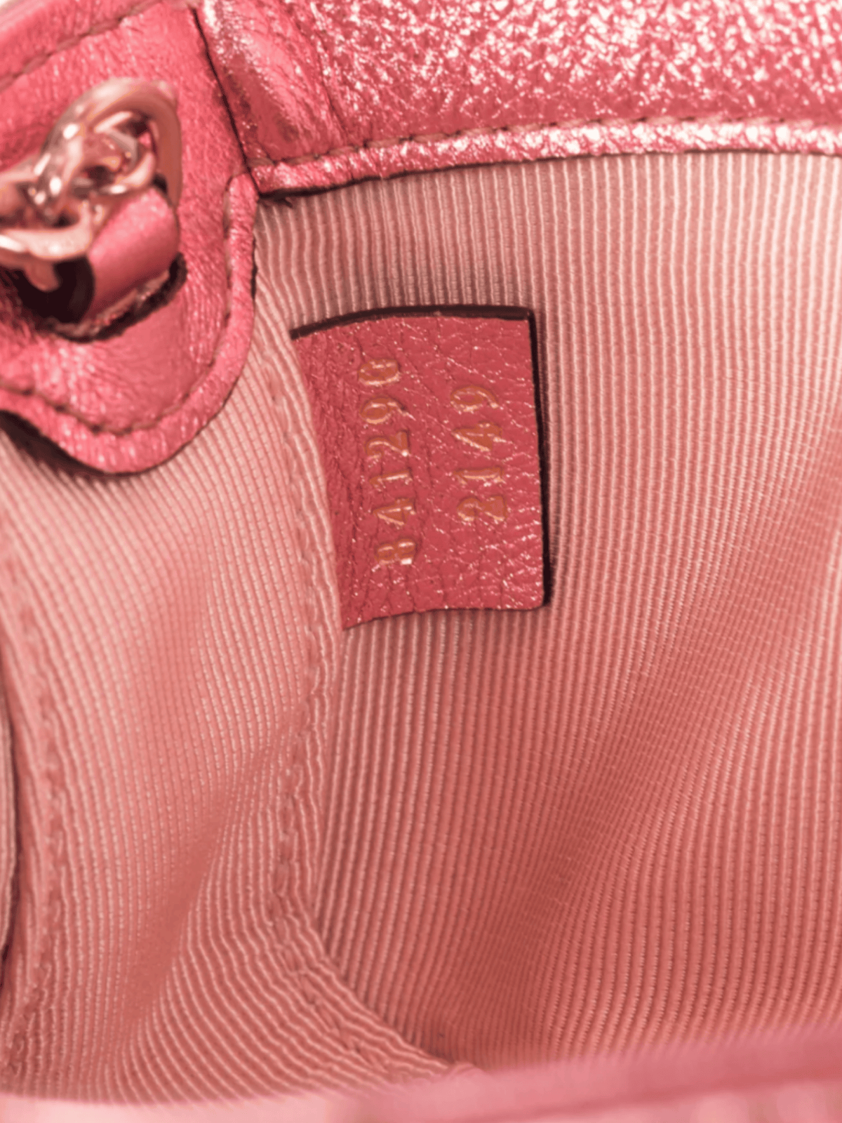 Gucci 2010s GG Marmont Bright Pink Lame Matelassé Chevron Mini Shoulder Bag