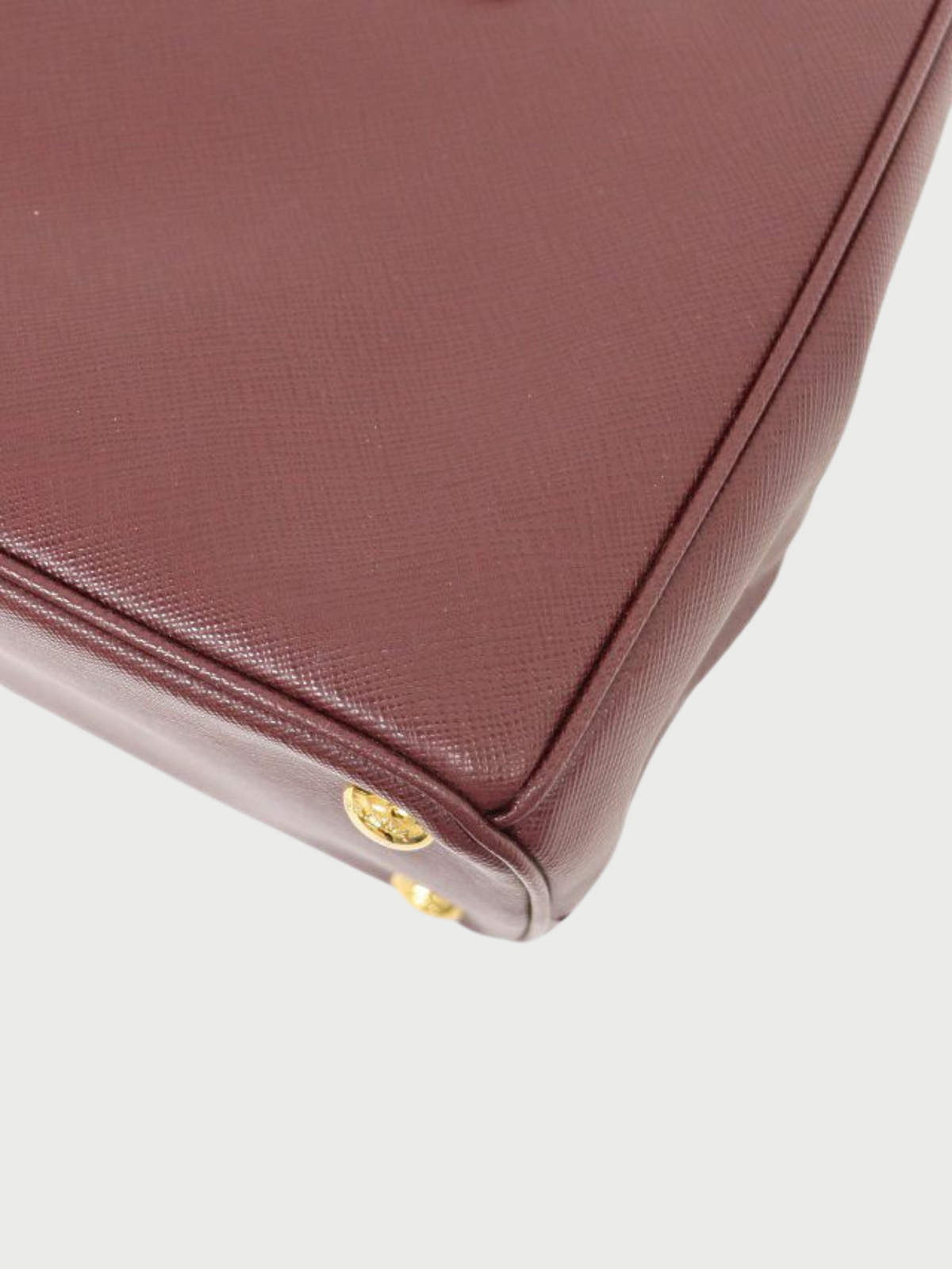 Prada 2000s Bordeaux Galleria Saffiano 2Way Bag