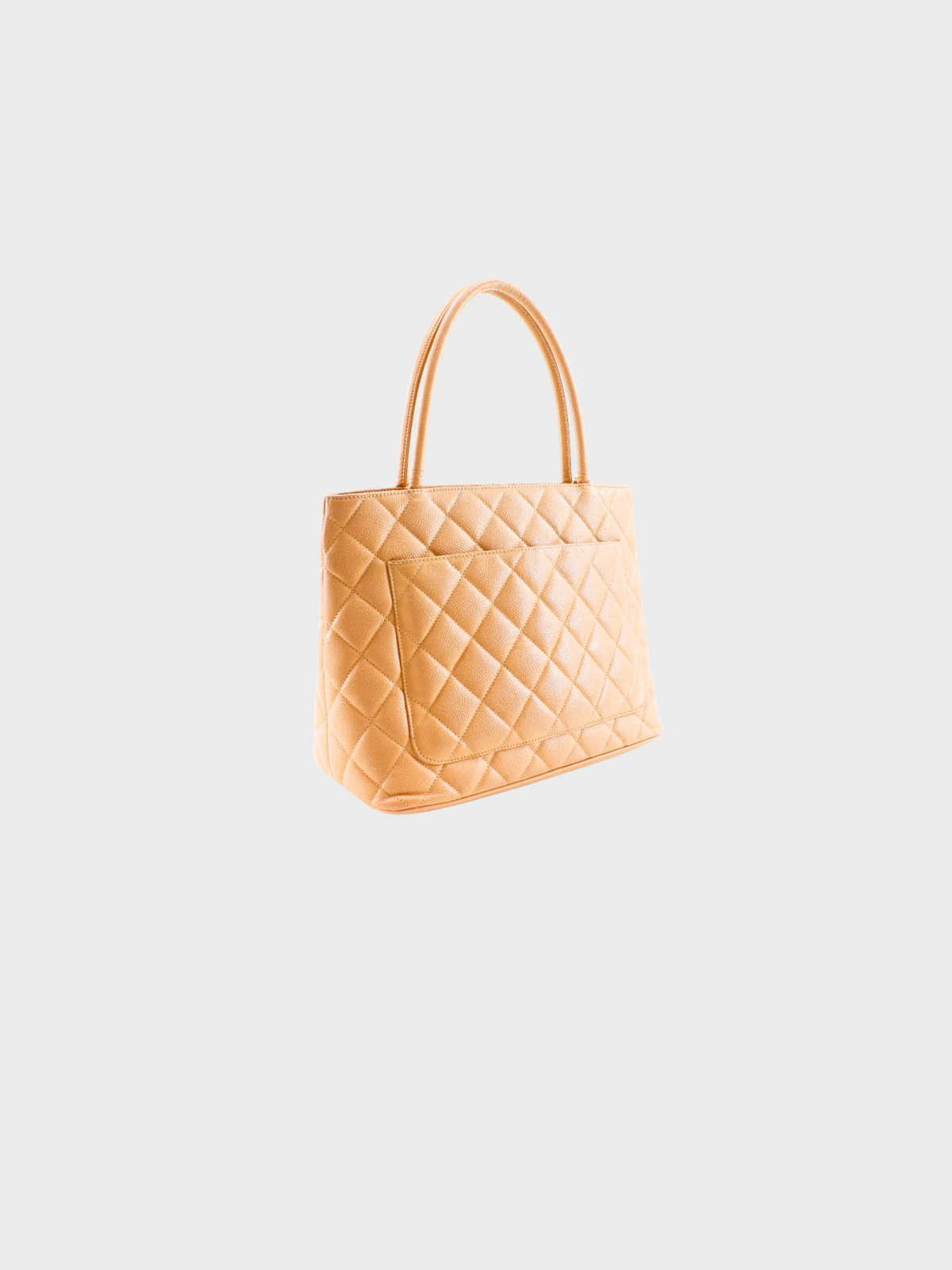 Chanel 2002 Beige Medallion Tote Bag