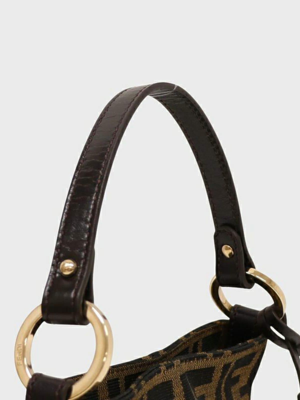 Fendi 2000s Brown Zucca Mini Handbag