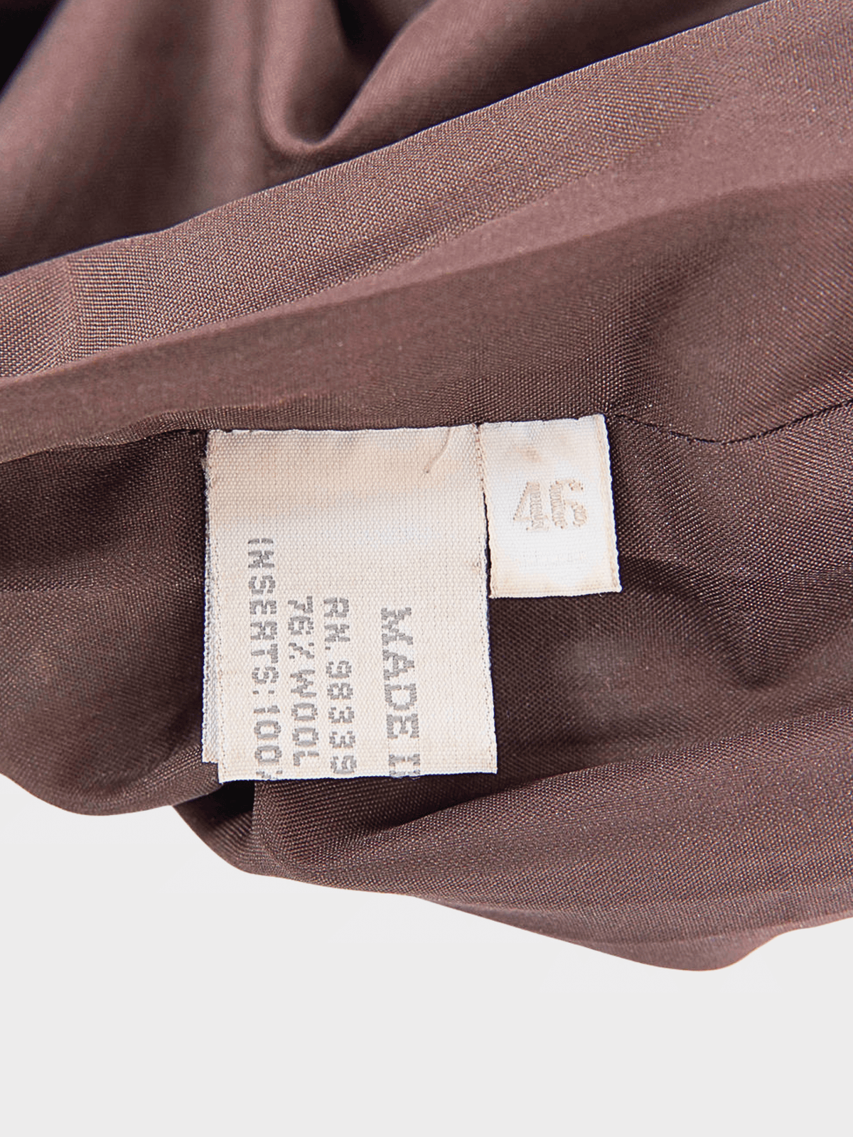 Miu Miu FW 1999 Brown Wool Midi Skirt
