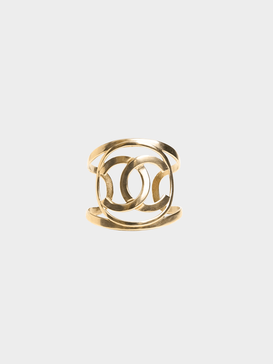 Chanel FW 2016 Champagne Gold Limited Cuff Bracelet
