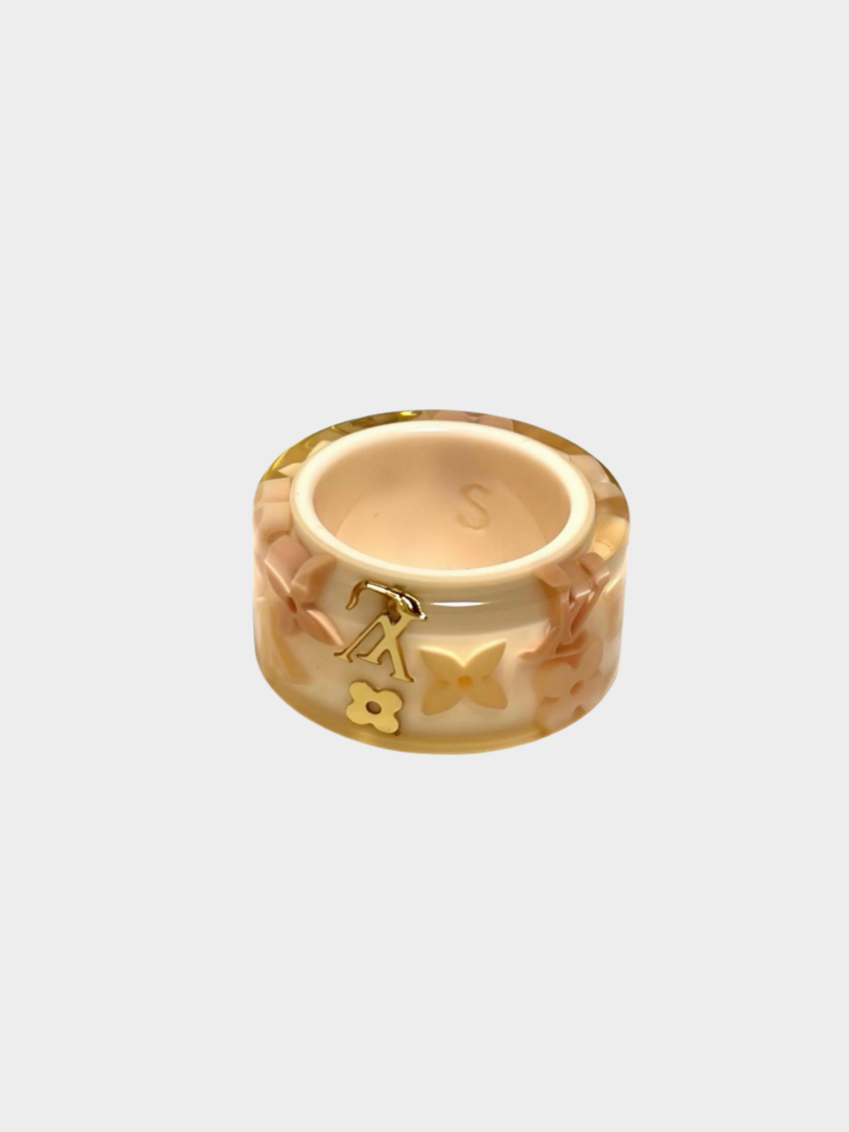 Louis Vuitton 2000s Light Pink Farandole Inclusion Ring