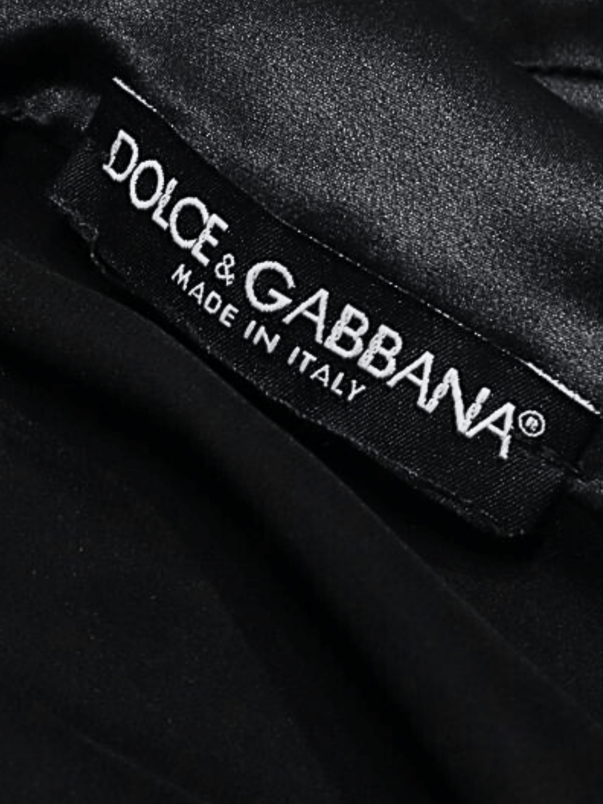 Dolce and Gabbana 2000s Black Ribbon Tie Chain Mini Dress