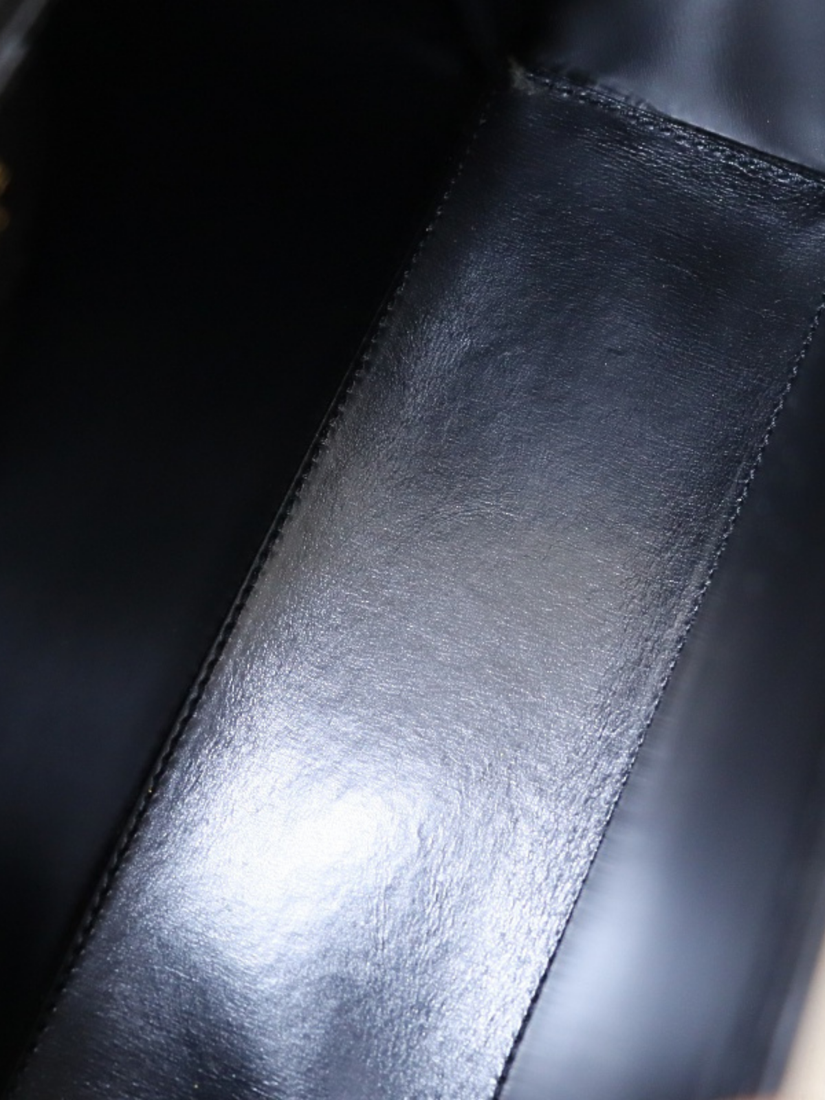 Celine 2010s Black Leather Chain Shoulder Bag