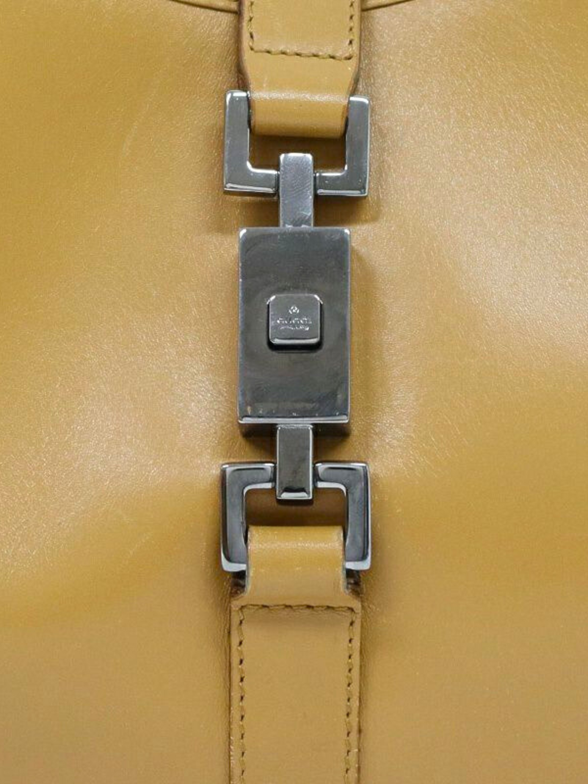 Gucci 1990s Beige Leather Jackie Handbag