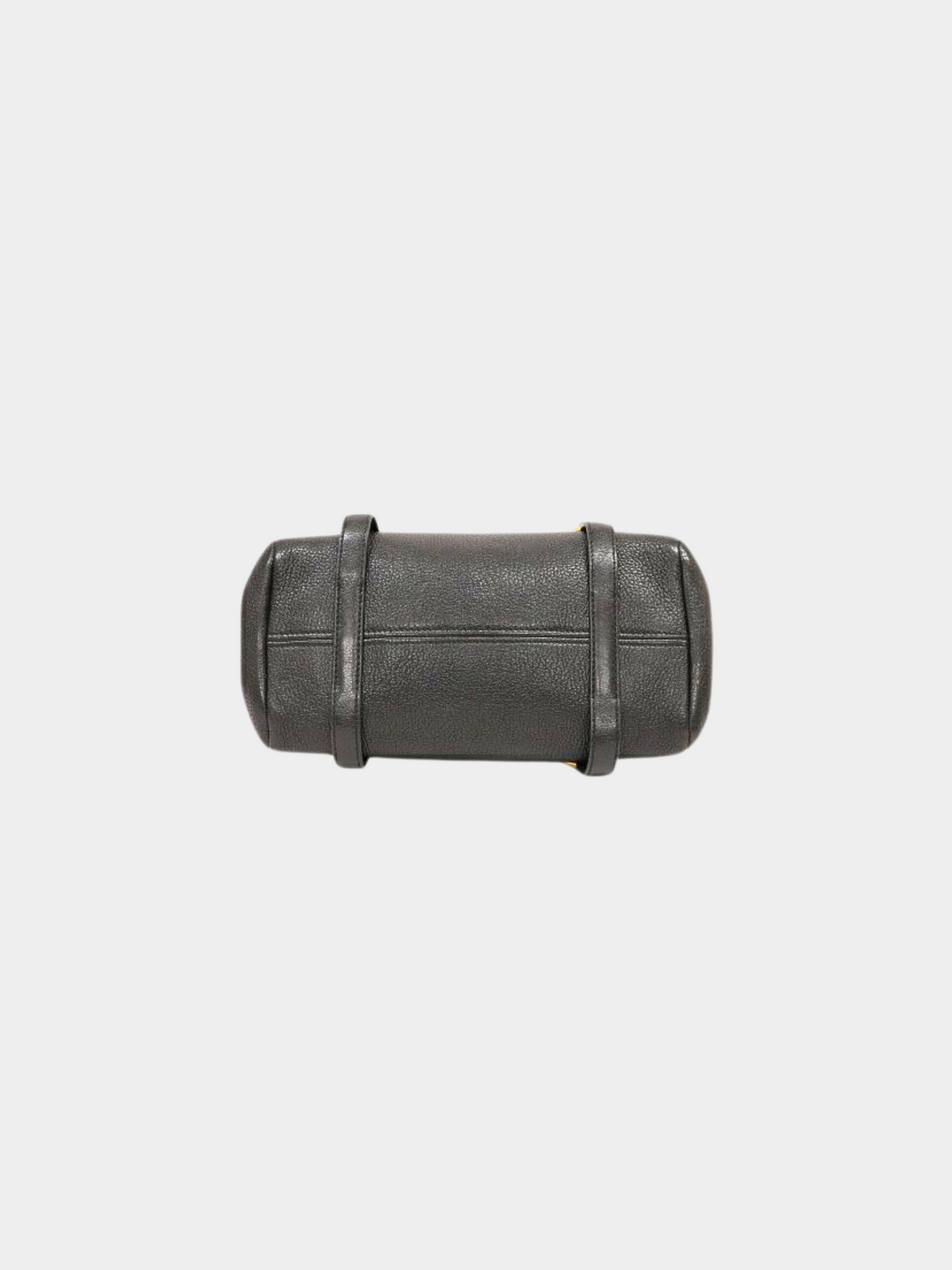 Miu Miu 2010s Black Leather Pouch Charm Shoulder Bag