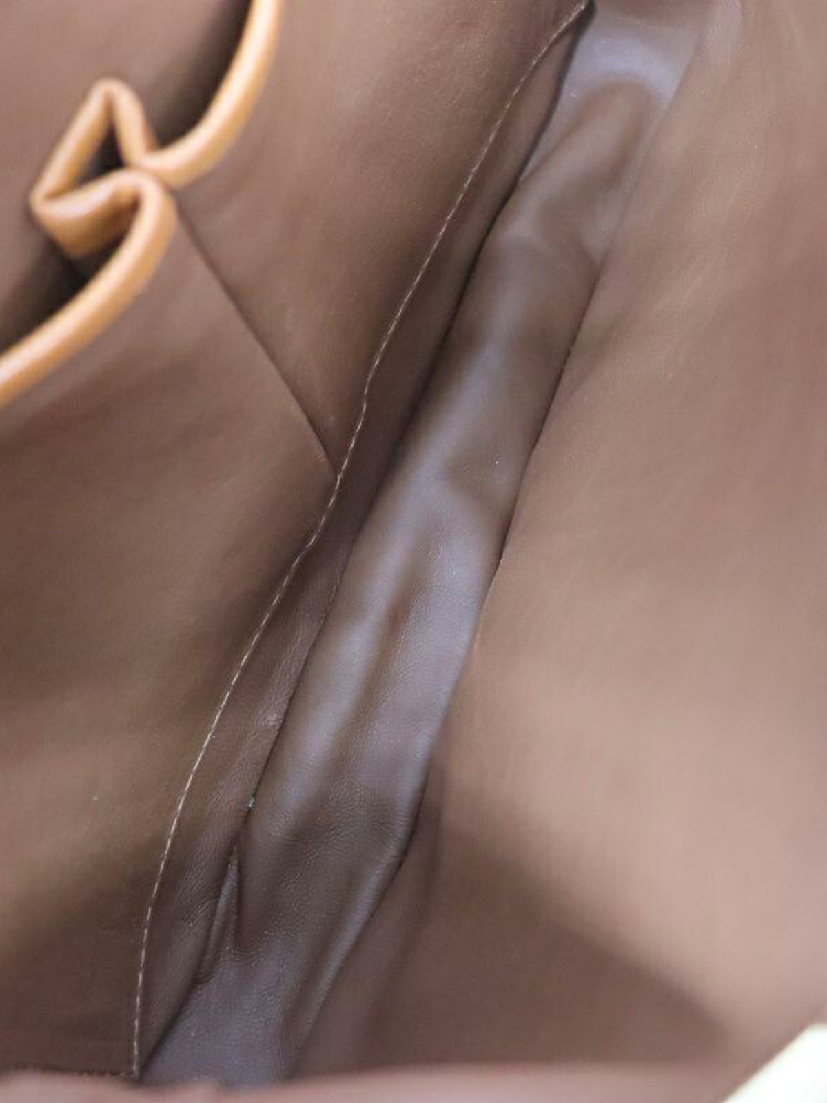 Celine 2000s Brown Triomphe Leather Shoulder Bag